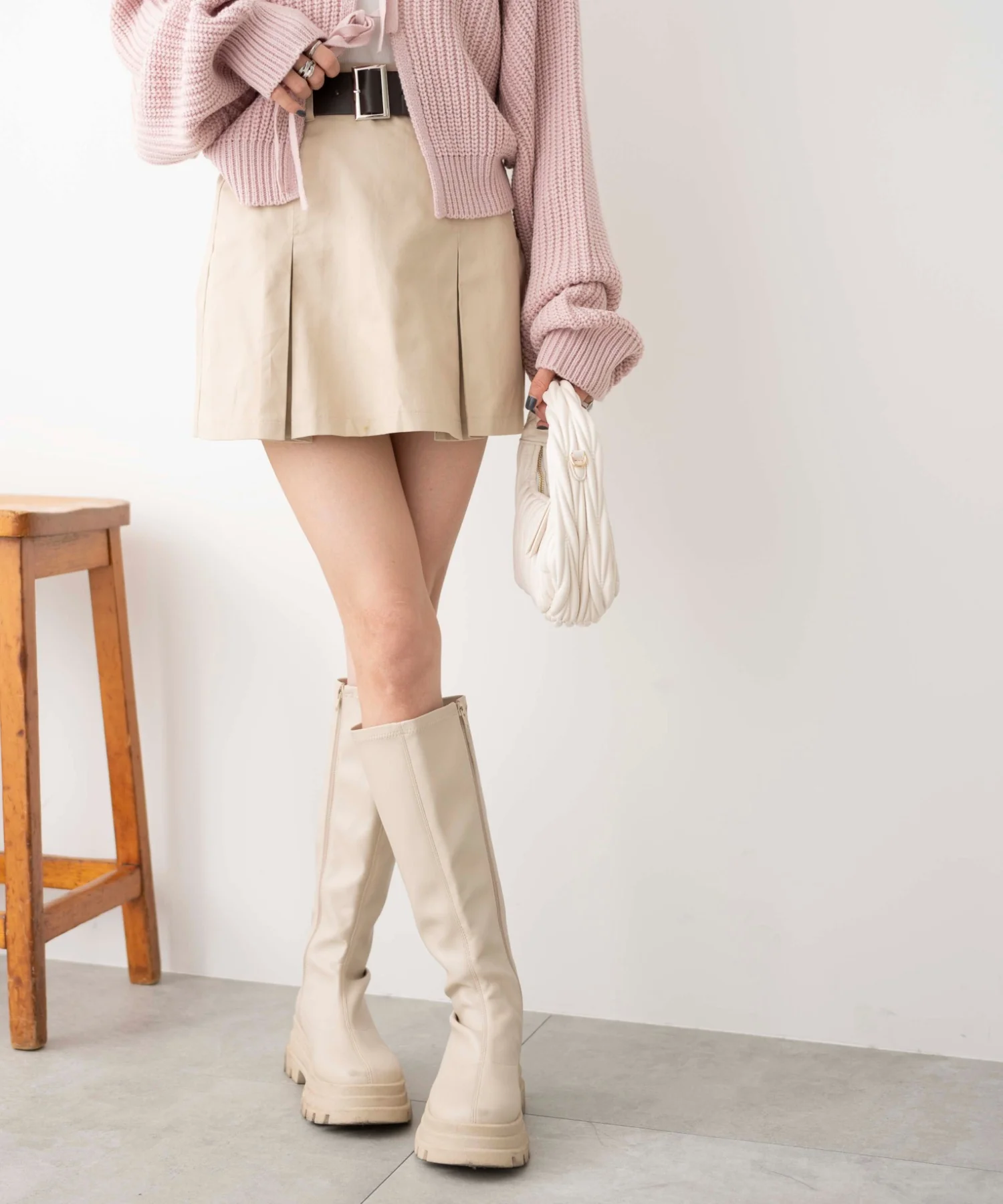 ベルト付チノプリーツスカパン - Image 5