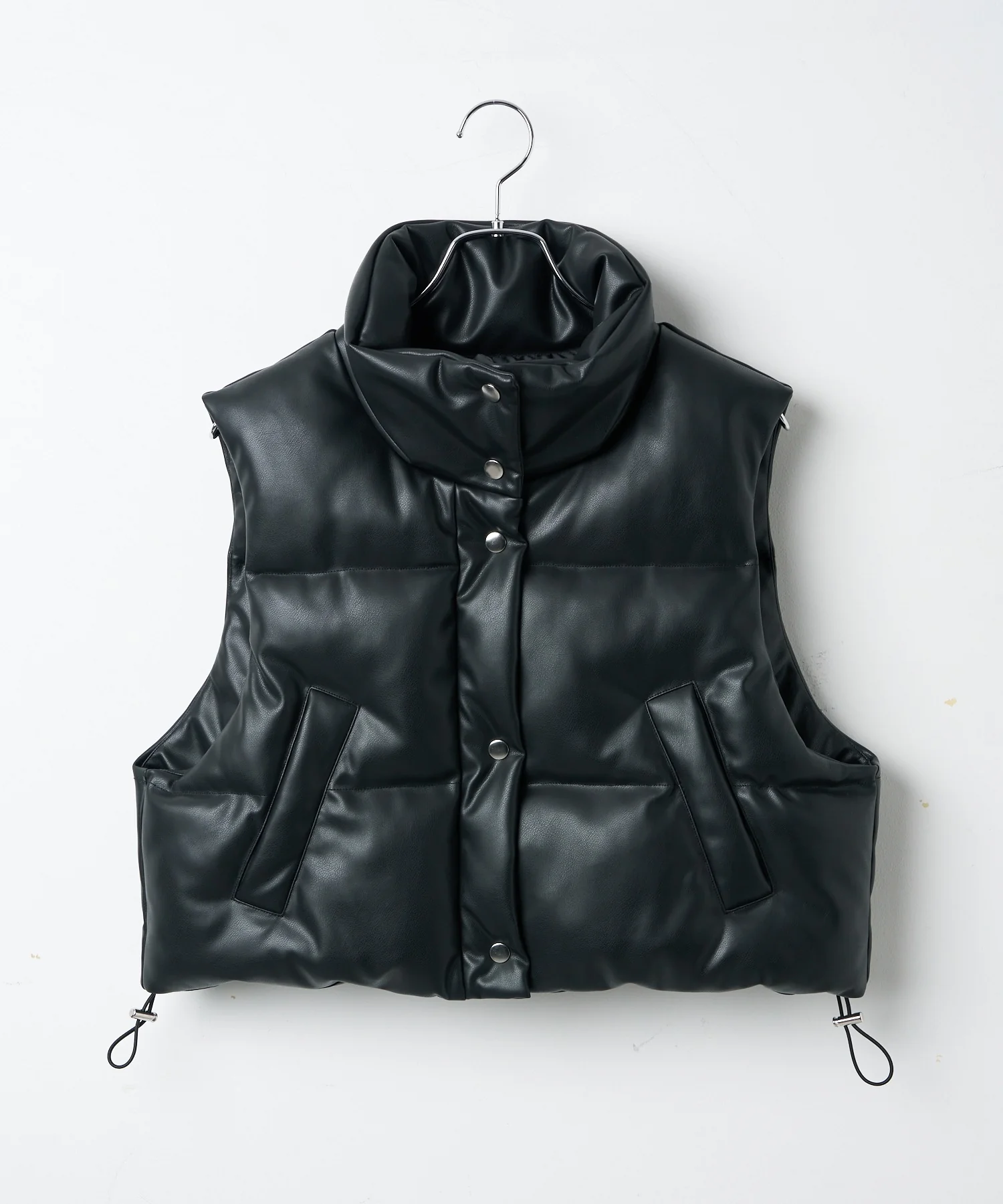 合皮パディングショートベスト - Image 10