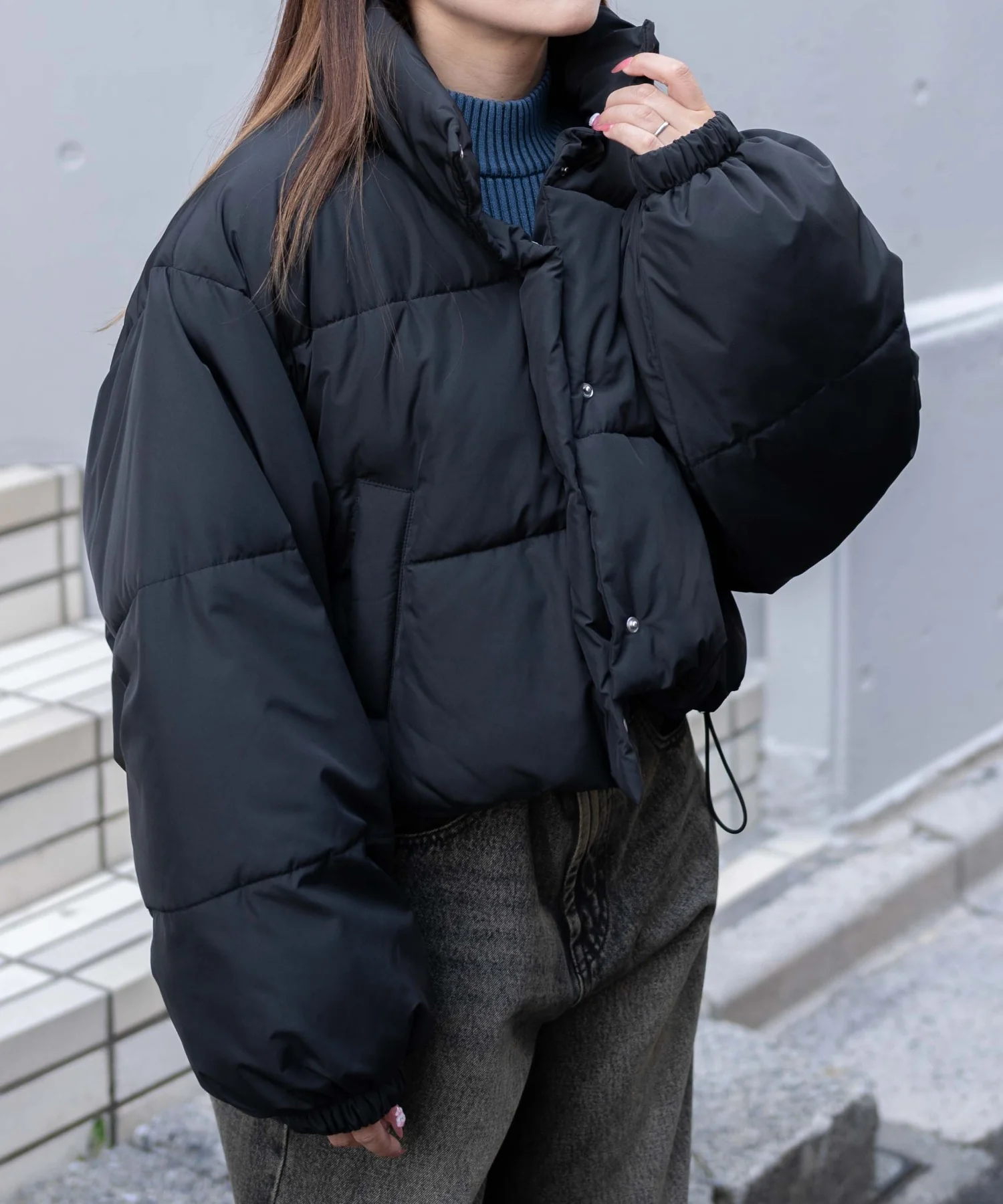 パディングショートブルゾン - Image 5