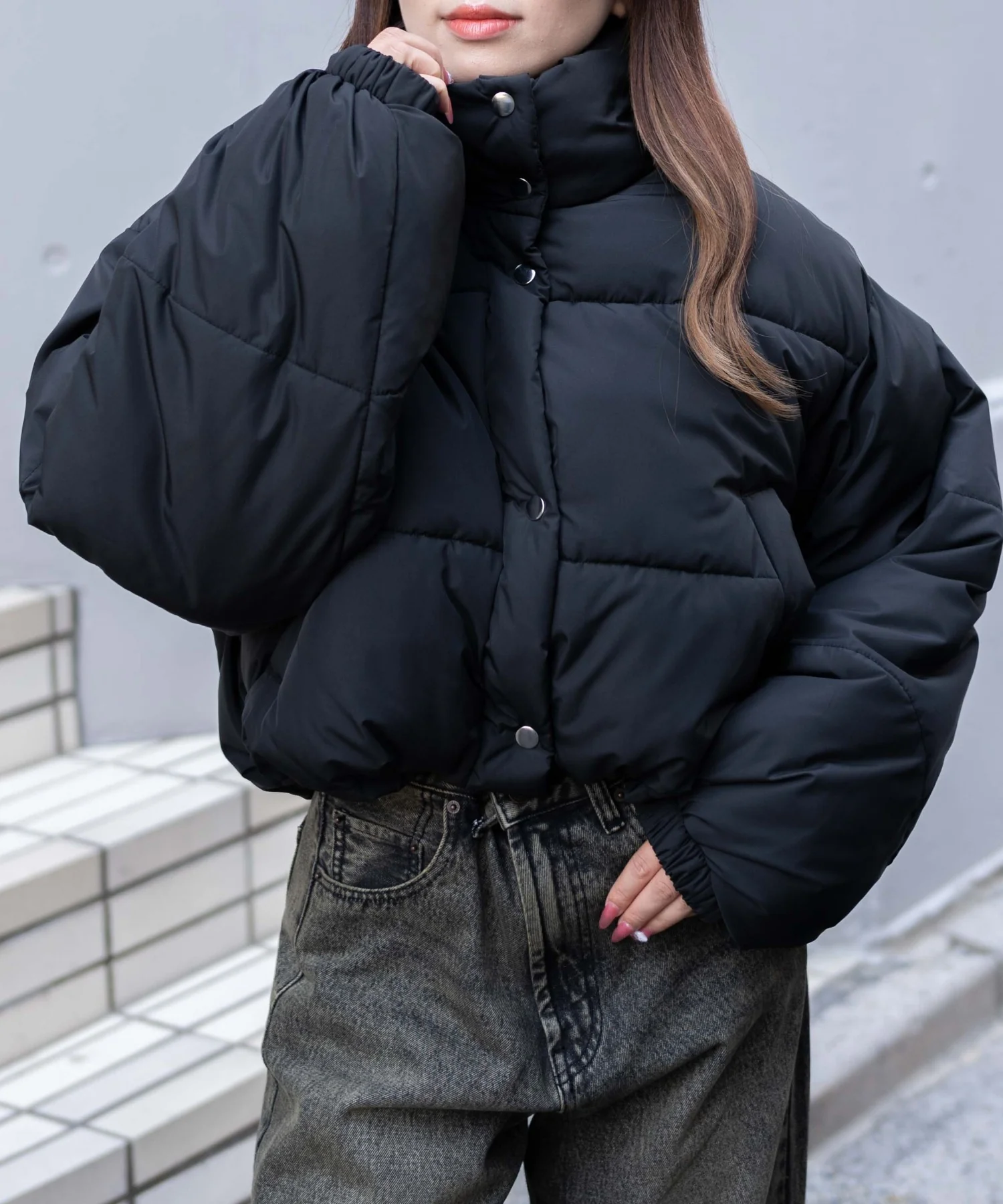 パディングショートブルゾン - Image 7