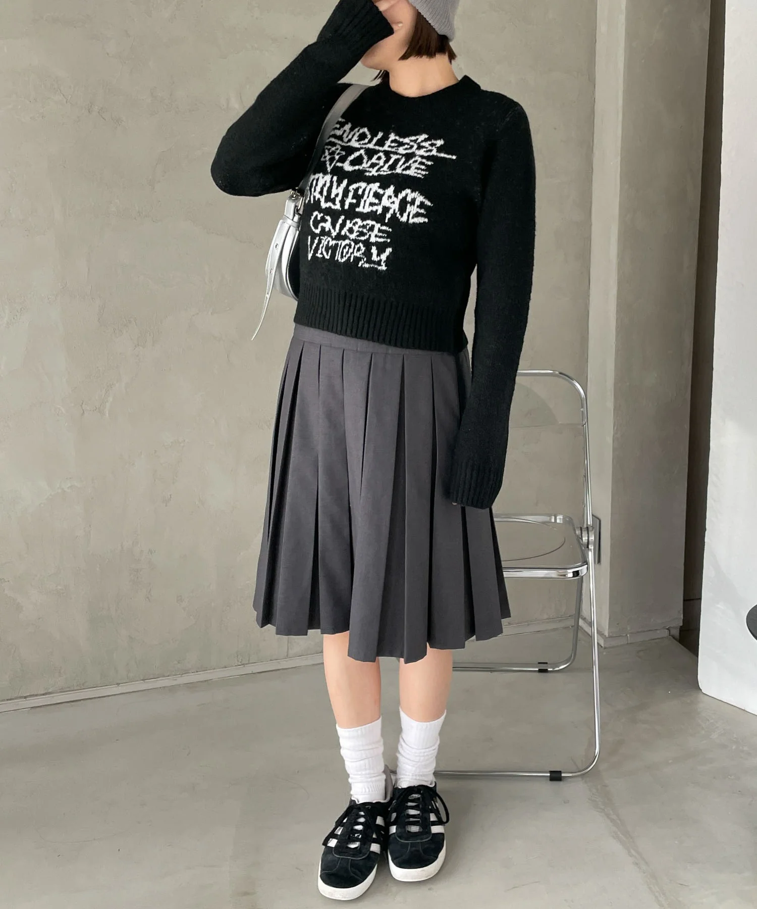 フラッフィーグラフィックちびニット - Image 15