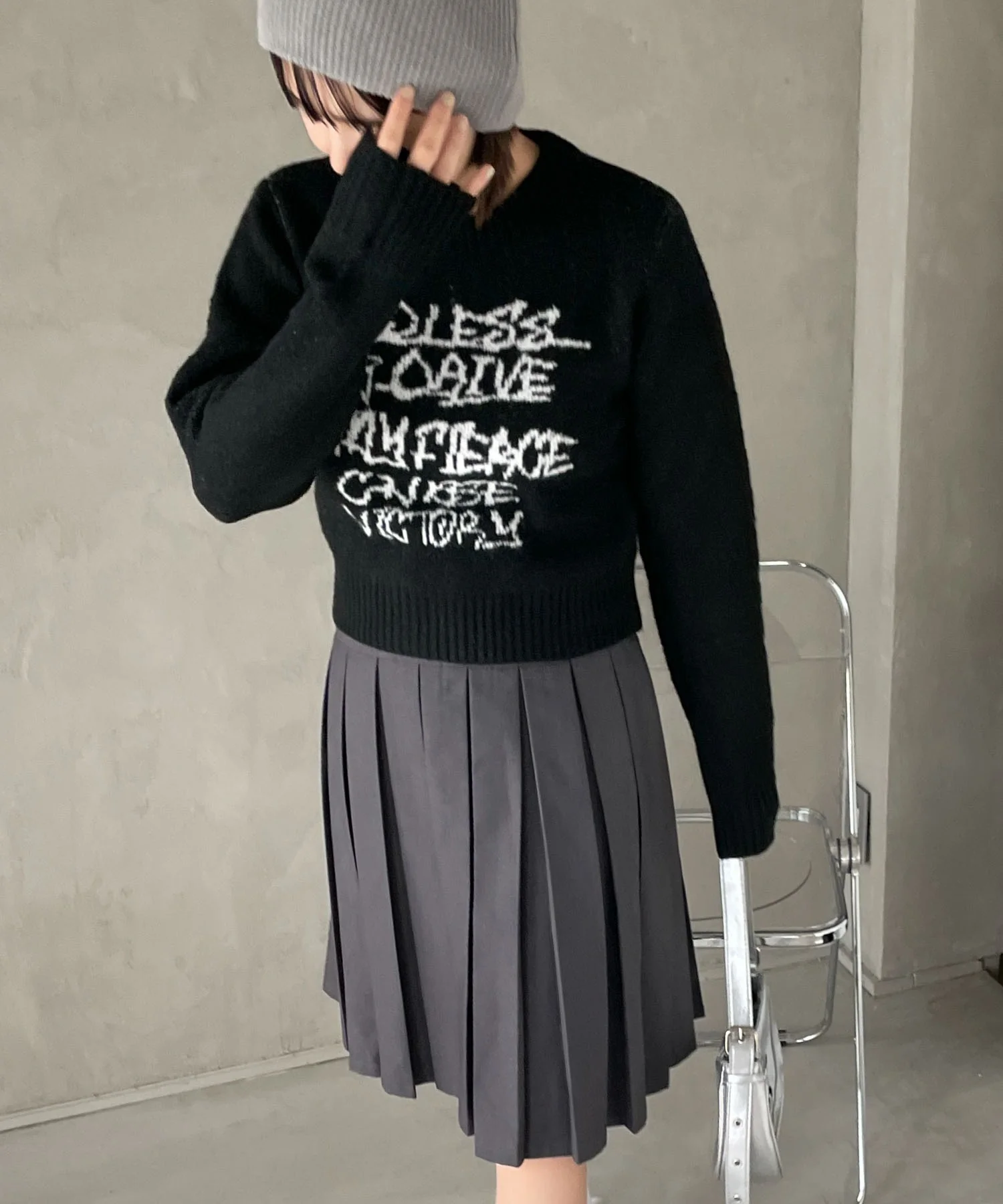フラッフィーグラフィックちびニット - Image 28