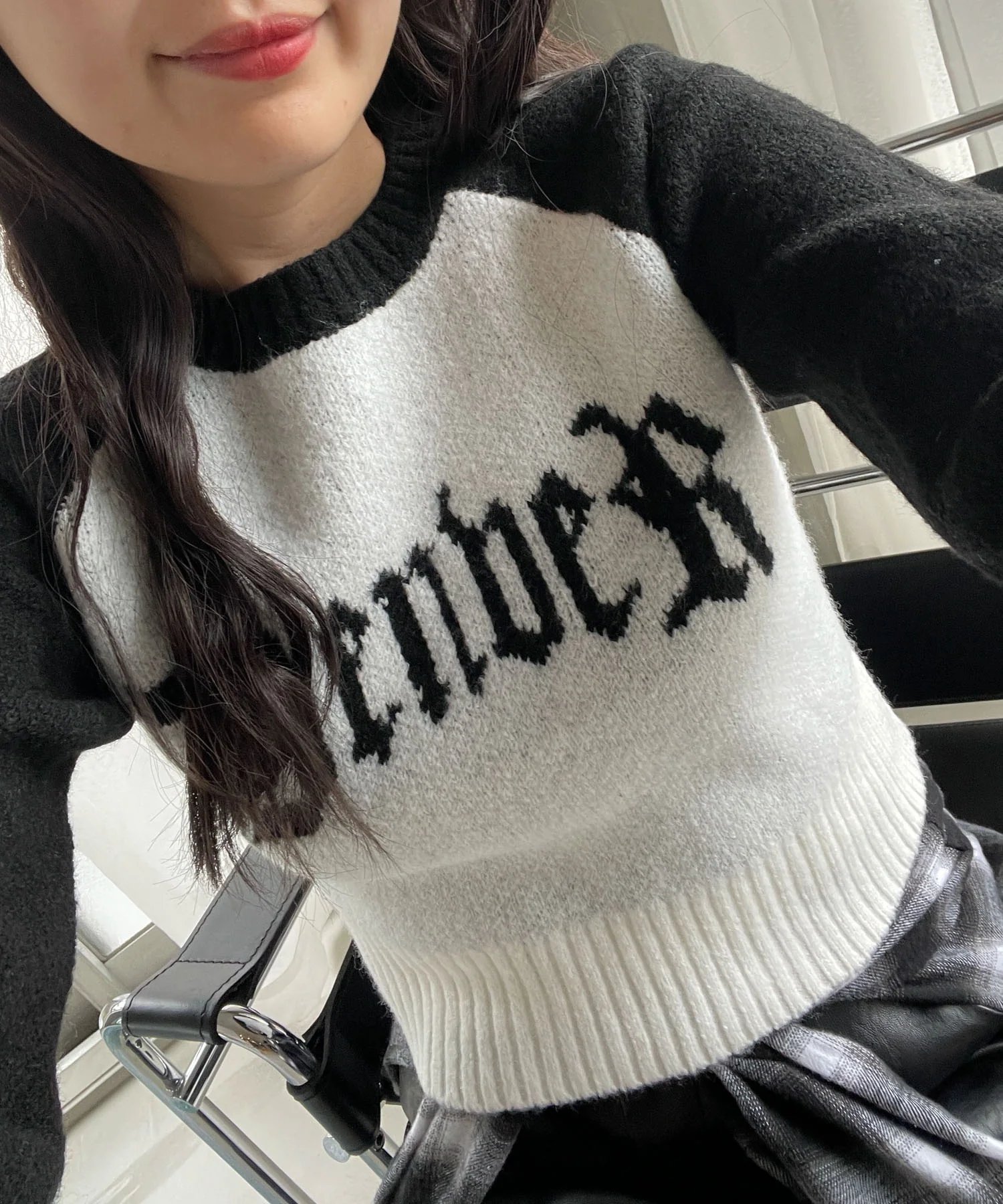 フラッフィーグラフィックちびニット - Image 5