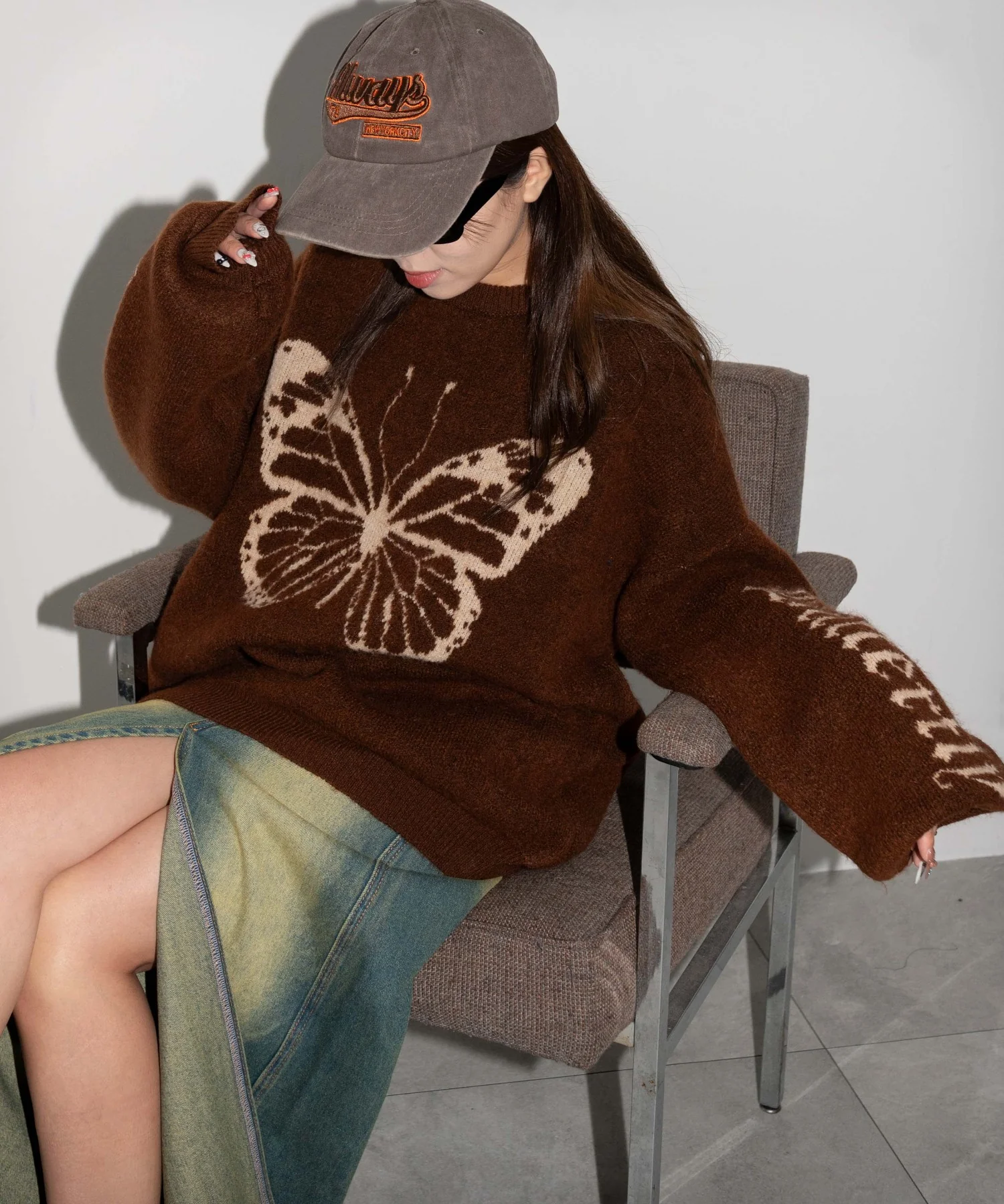 モチーフグラフィックフラッフィーニットプルオーバー - Image 25