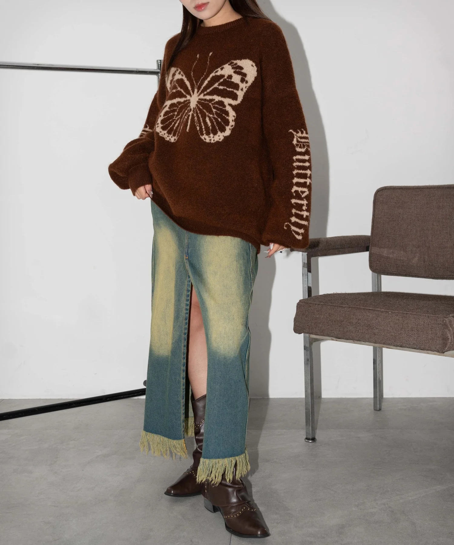 モチーフグラフィックフラッフィーニットプルオーバー - Image 26