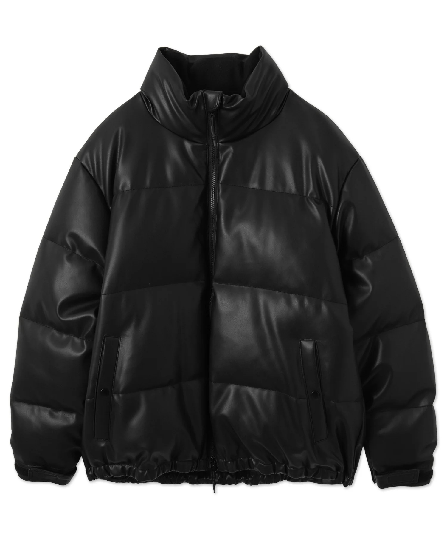 合皮パディングブルゾン - Image 4