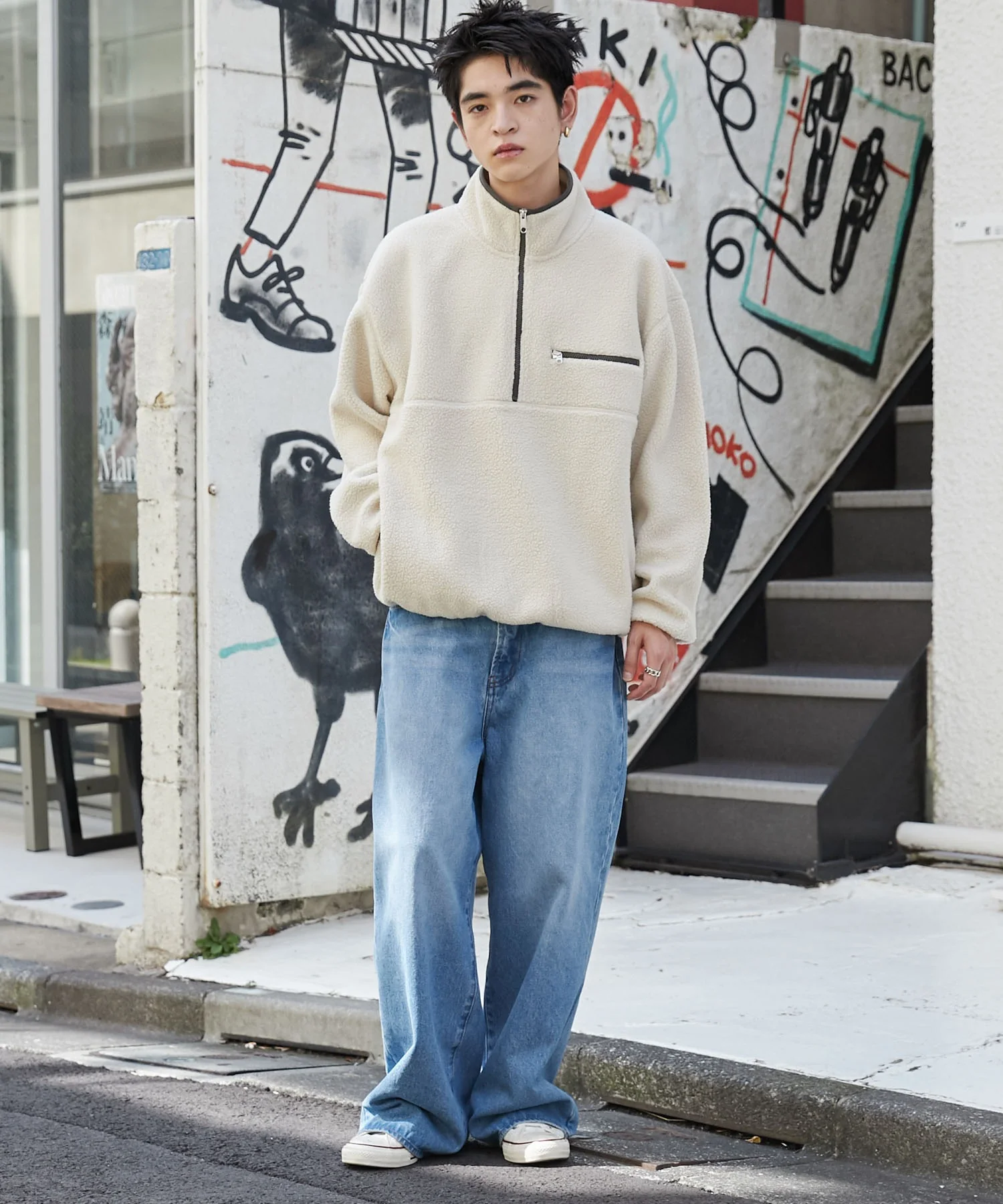 フリース ハーフZIPプルオーバー - Image 10