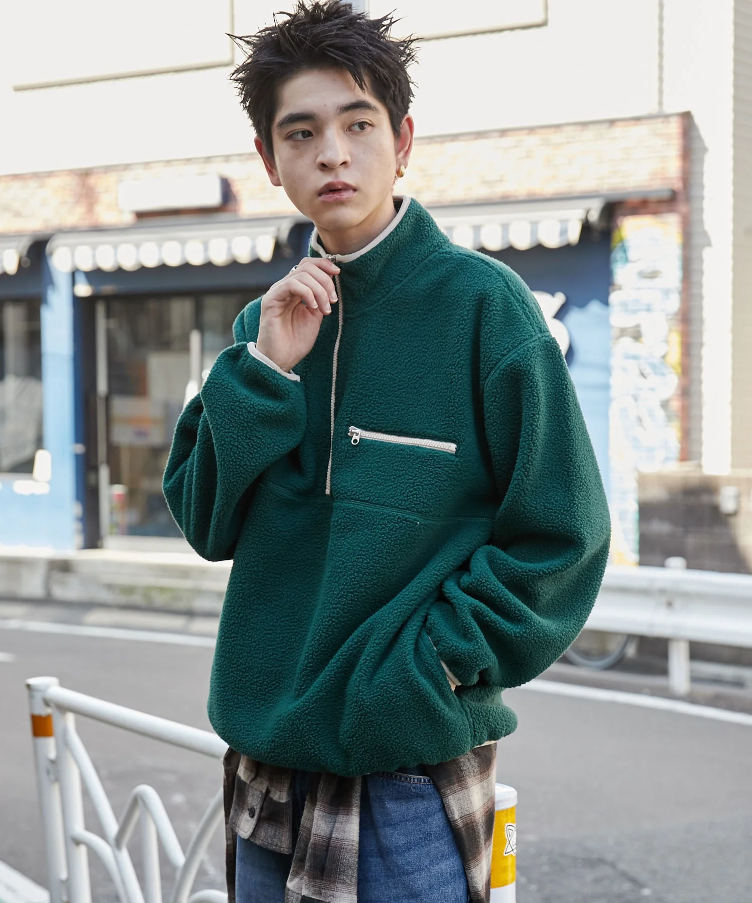 フリース ハーフZIPプルオーバー - Image 11