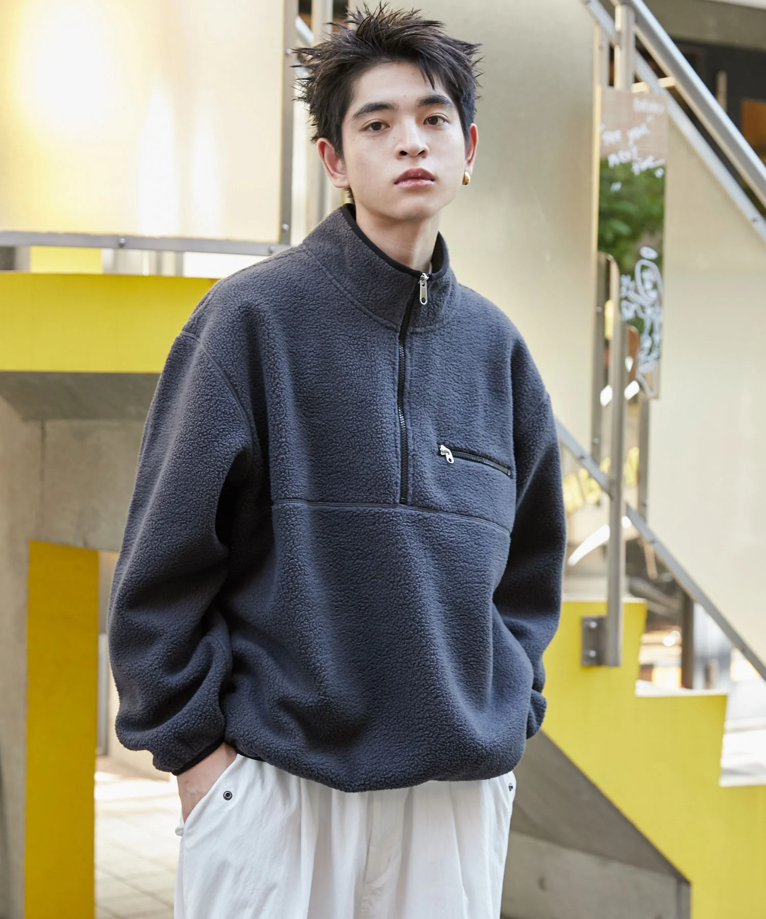 フリース ハーフZIPプルオーバー - Image 19
