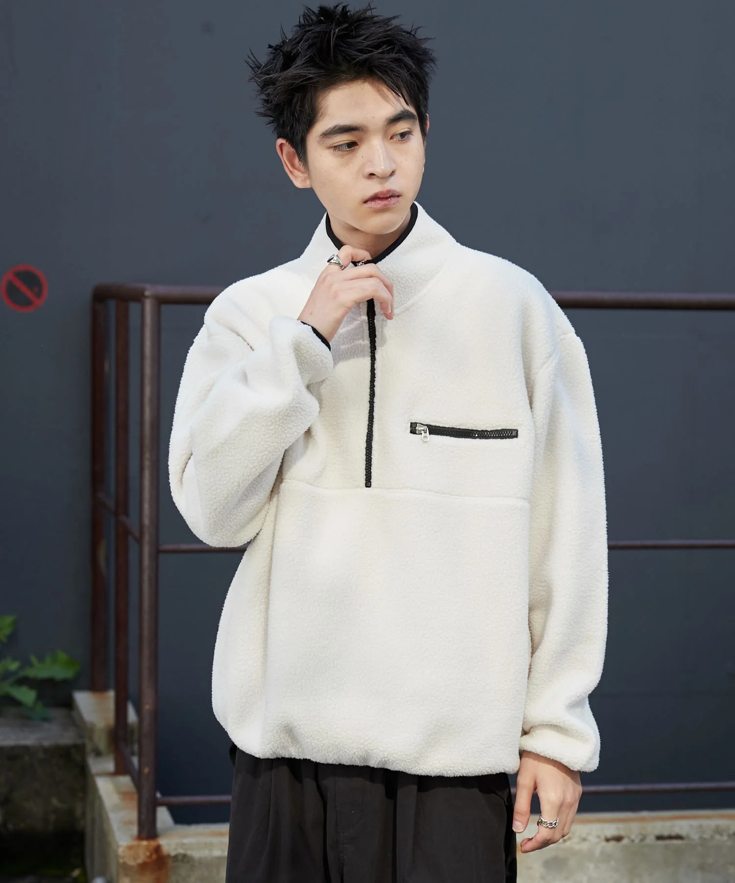 フリース ハーフZIPプルオーバー - Image 3