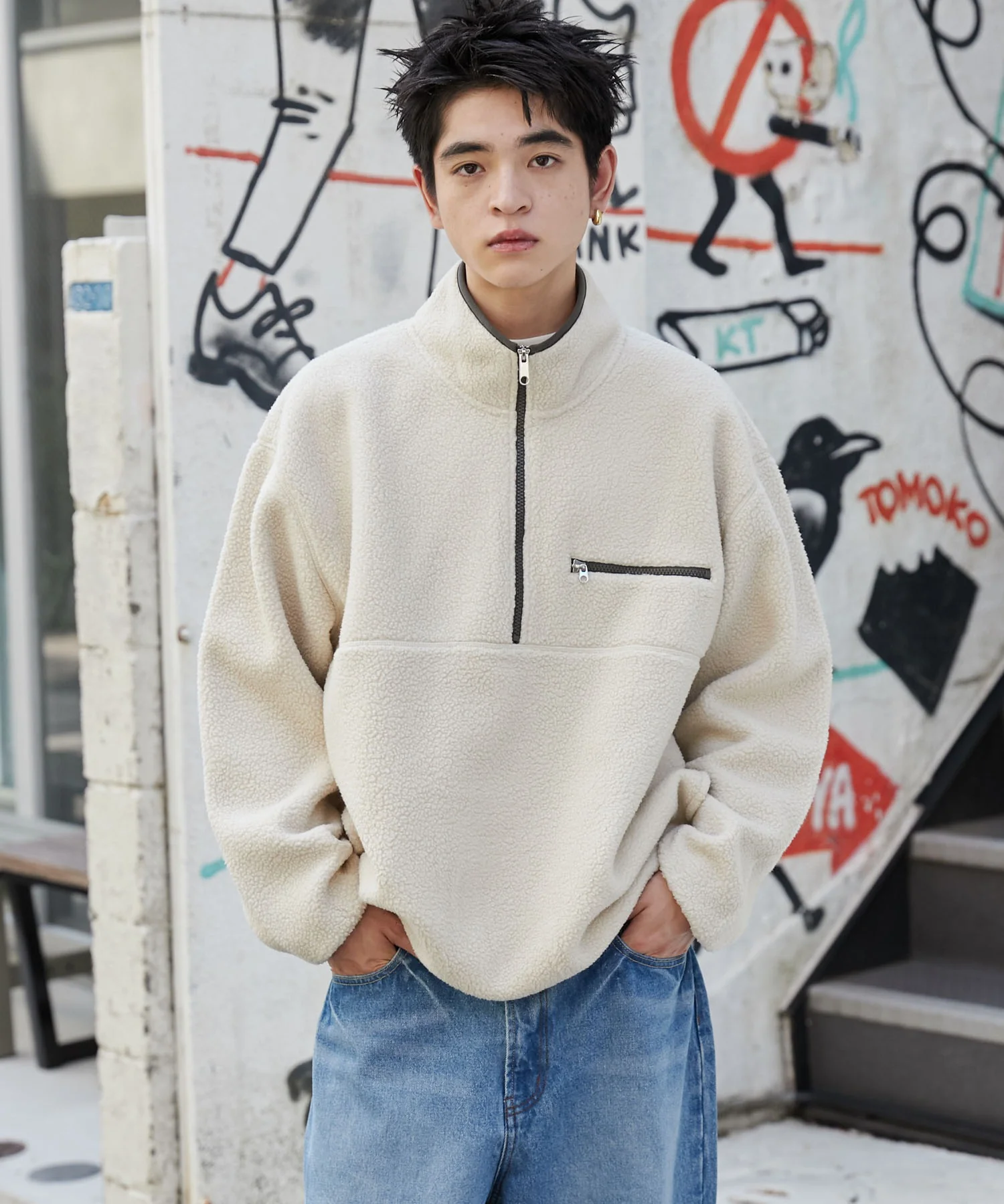 フリース ハーフZIPプルオーバー - Image 31