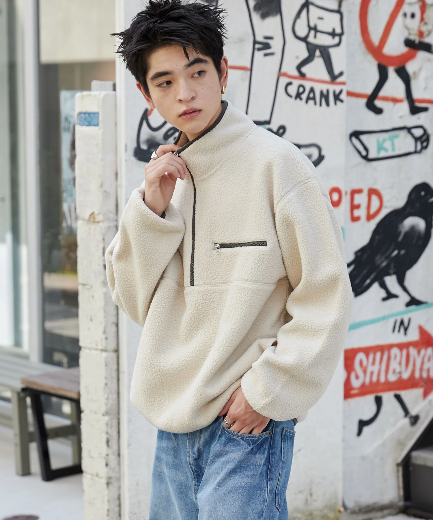 フリース ハーフZIPプルオーバー - Image 32
