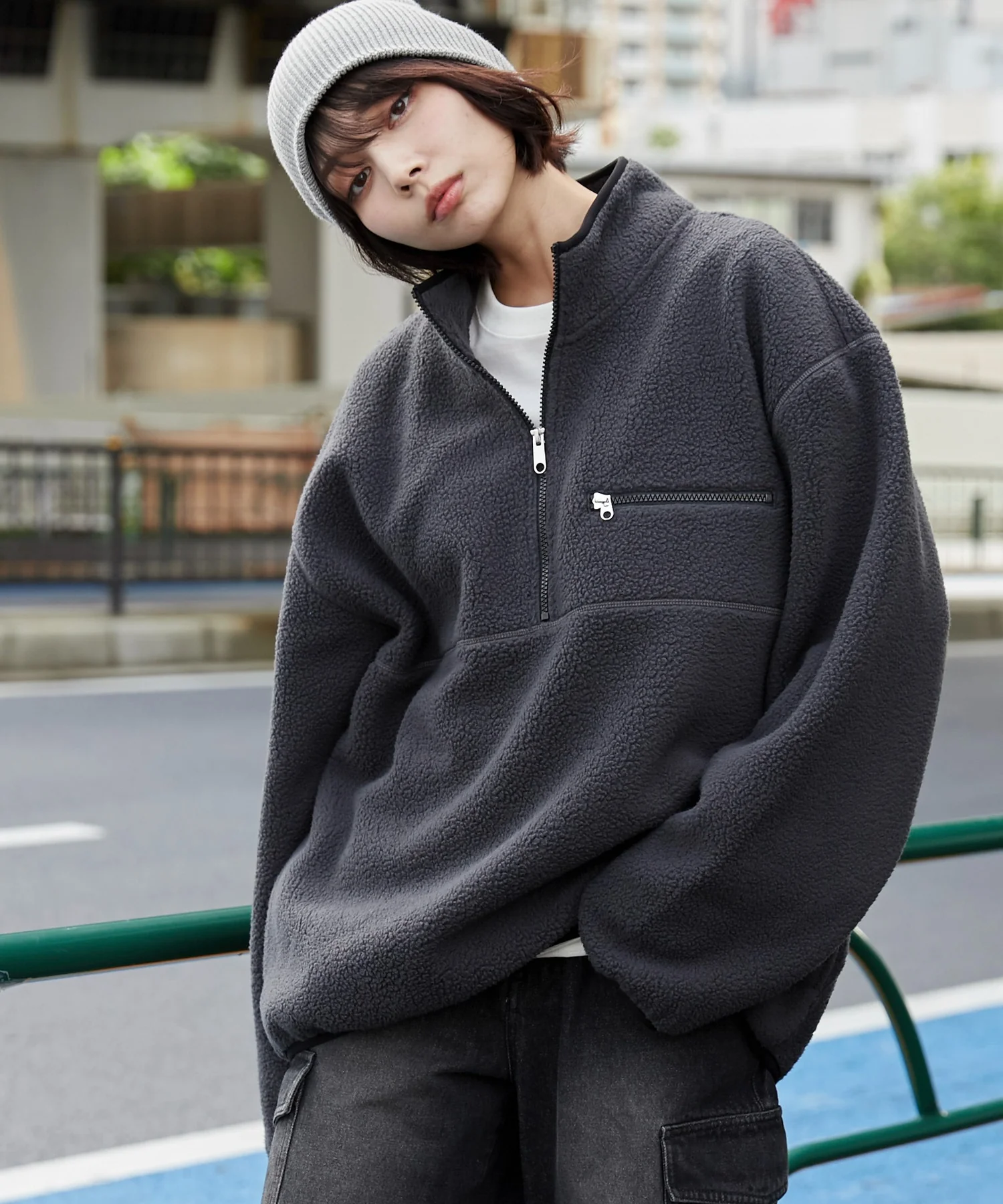 フリース ハーフZIPプルオーバー - Image 4