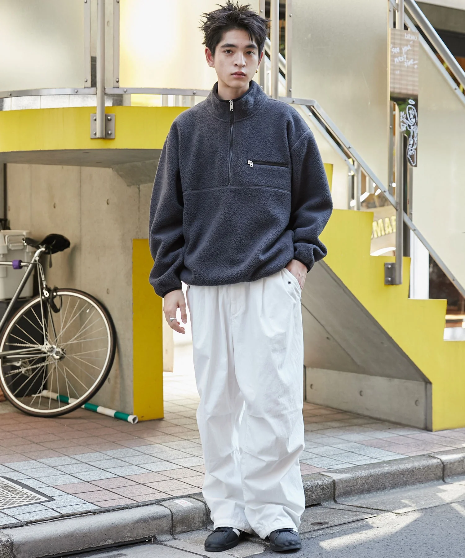 フリース ハーフZIPプルオーバー - Image 8