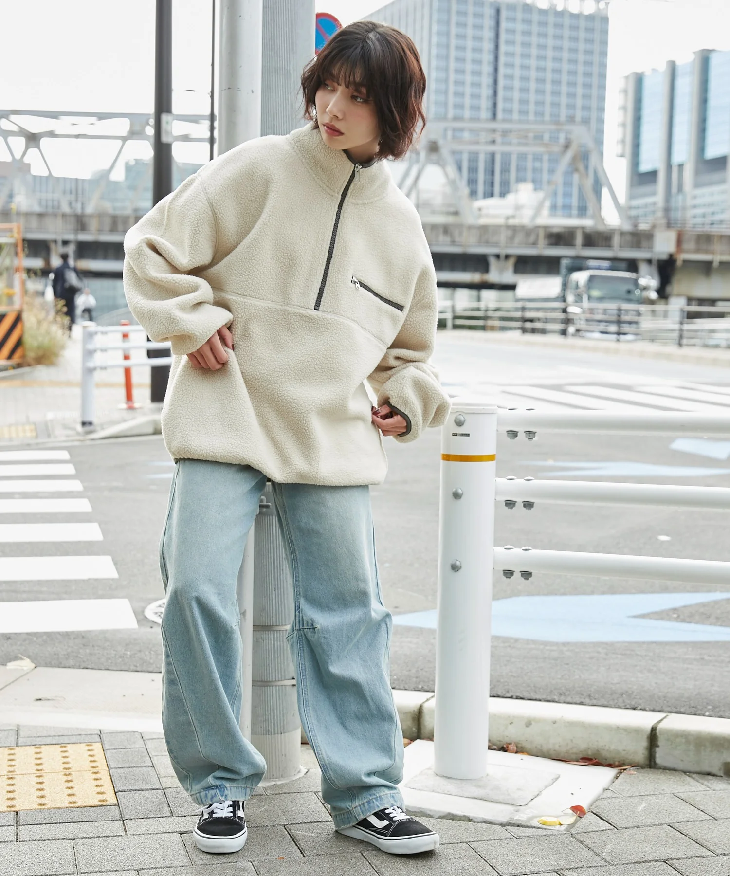 フリース ハーフZIPプルオーバー - Image 9