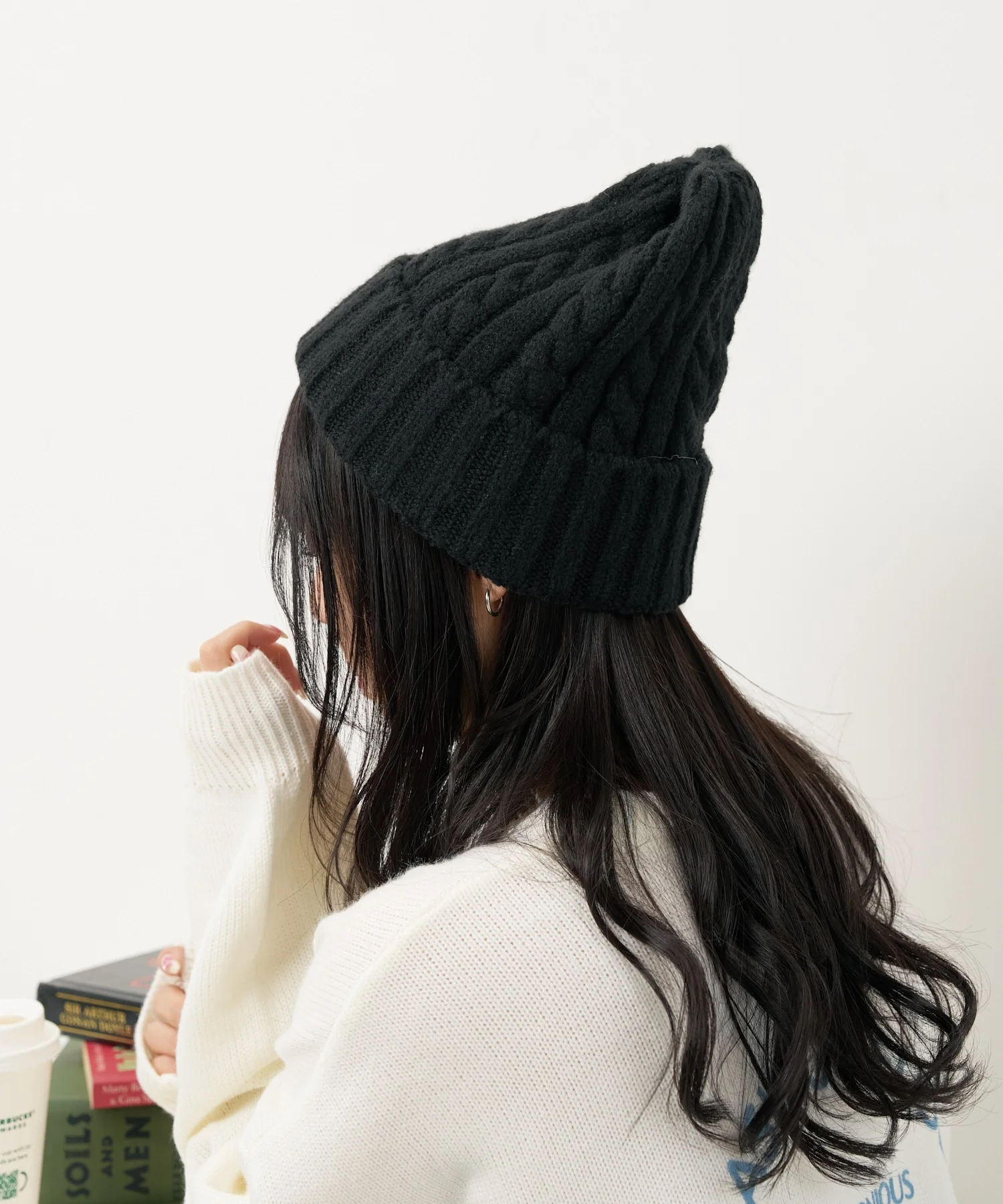 ケーブルニットキャップ - Image 5