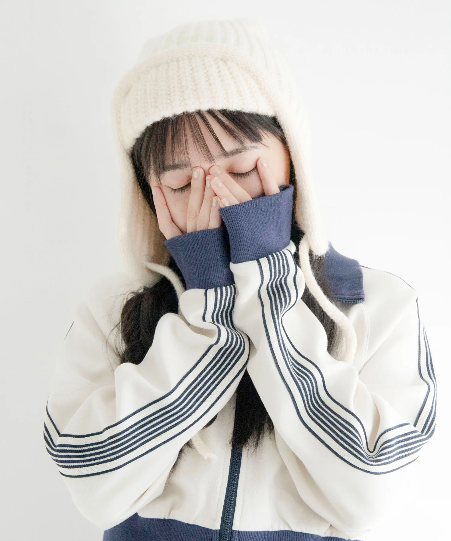 イヤーフラップリブニットキャップ - Image 7