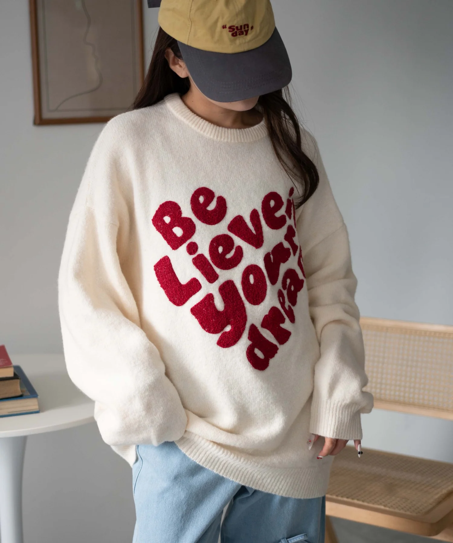 フラッフィーグラフィックBIGニットプルオーバー - Image 10