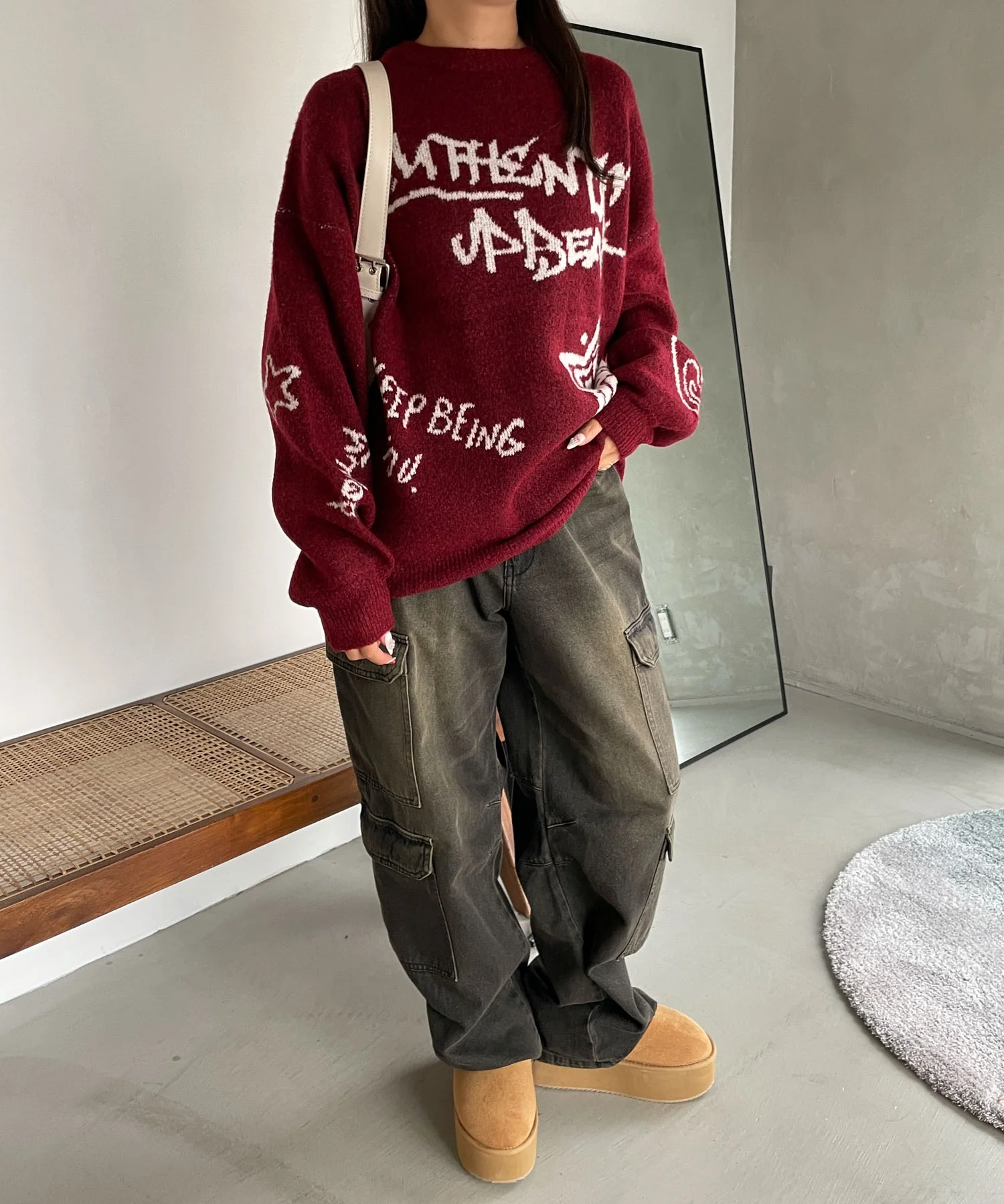 フラッフィーグラフィックBIGニットプルオーバー - Image 36