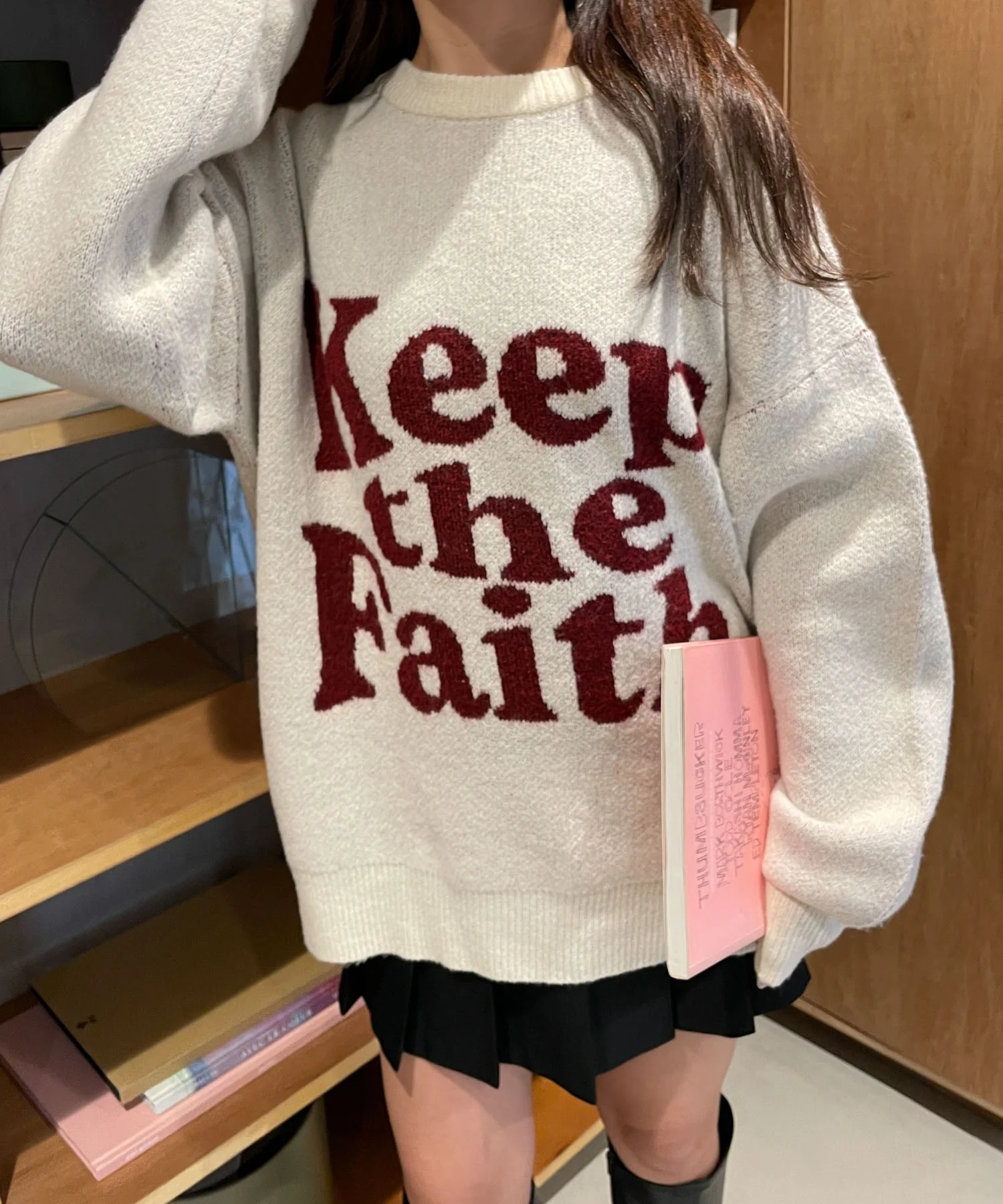 フラッフィーグラフィックBIGニットプルオーバー - Image 46