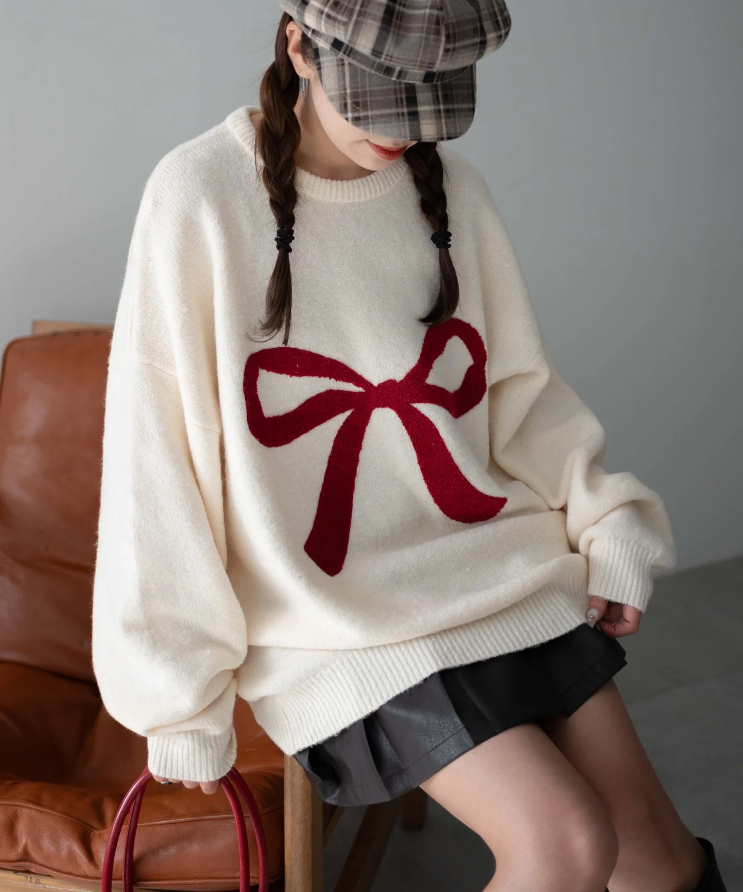 フラッフィーグラフィックBIGニットプルオーバー - Image 50