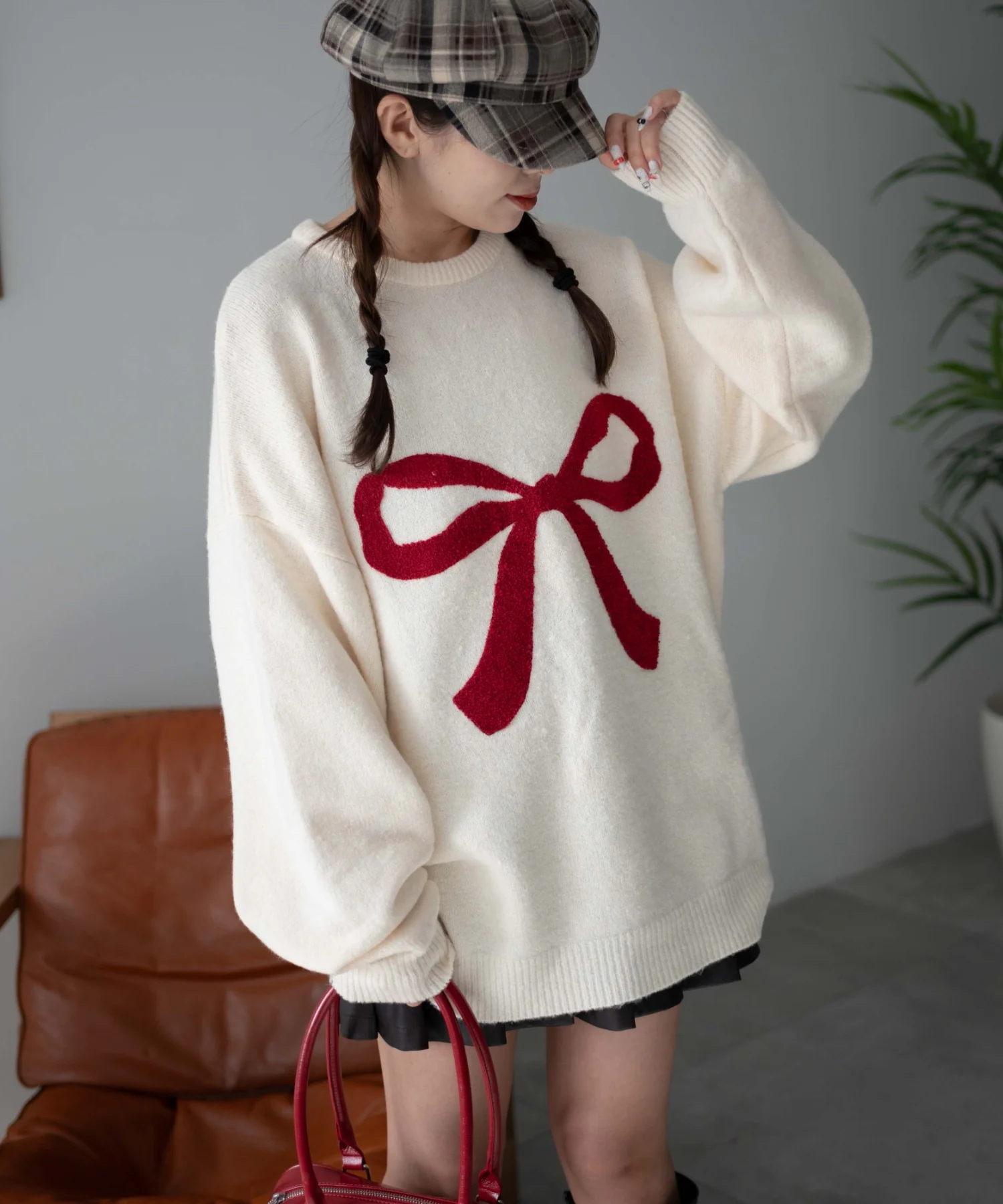 フラッフィーグラフィックBIGニットプルオーバー - Image 51