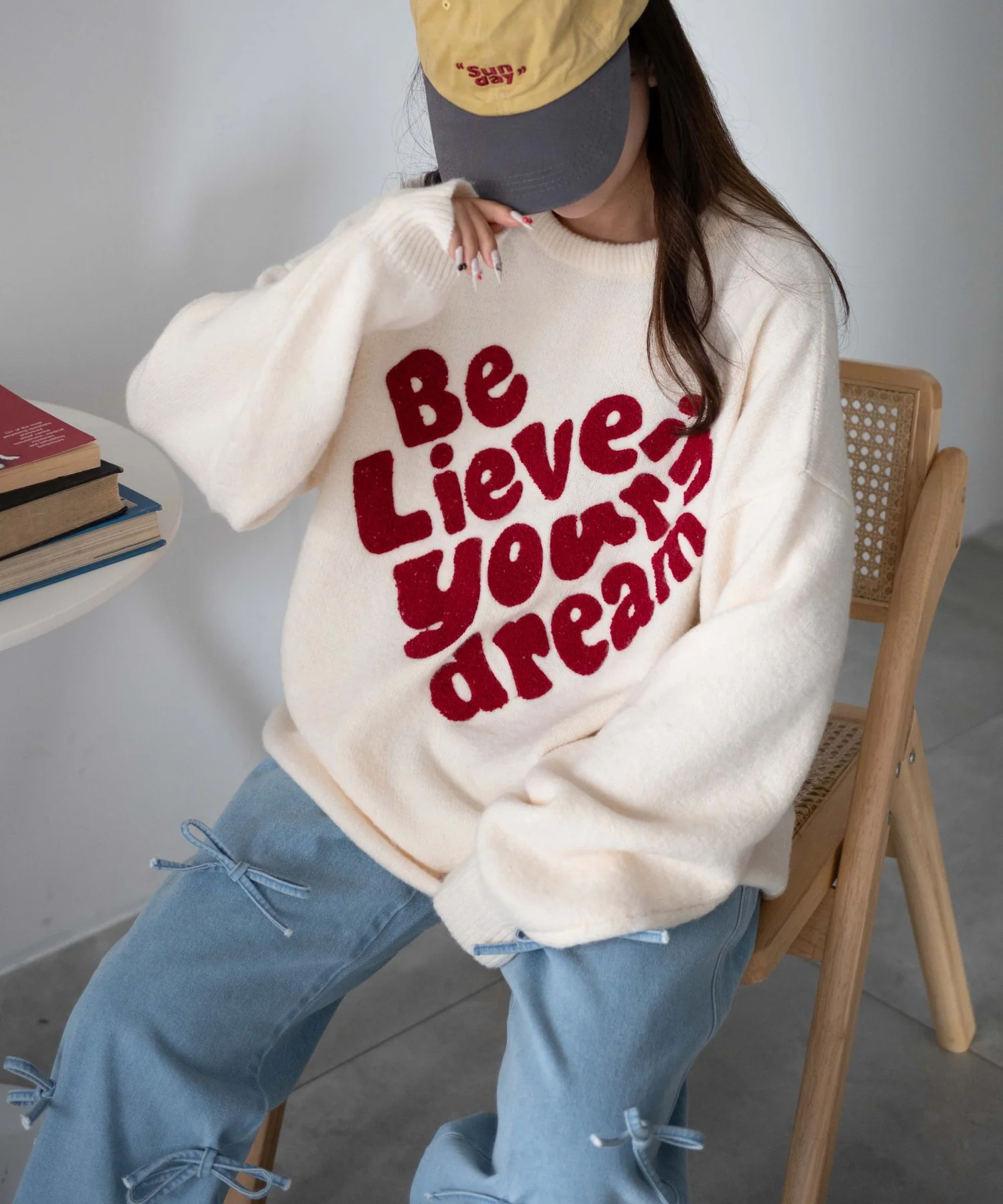 フラッフィーグラフィックBIGニットプルオーバー - Image 53