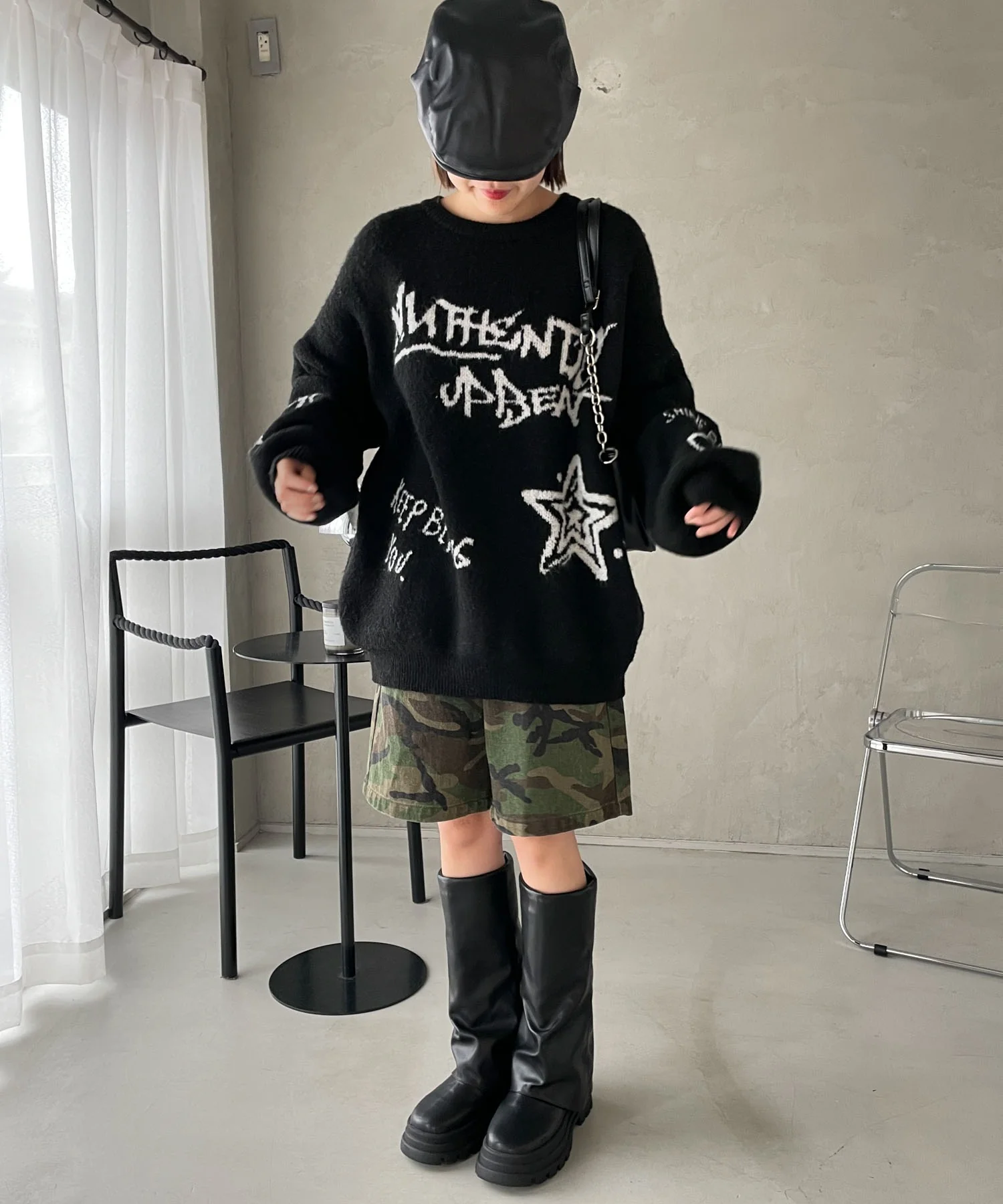 フラッフィーグラフィックBIGニットプルオーバー - Image 59