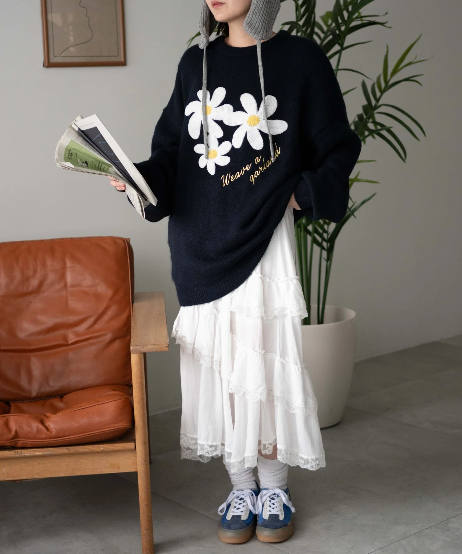 フラッフィーグラフィックBIGニットプルオーバー - Image 68