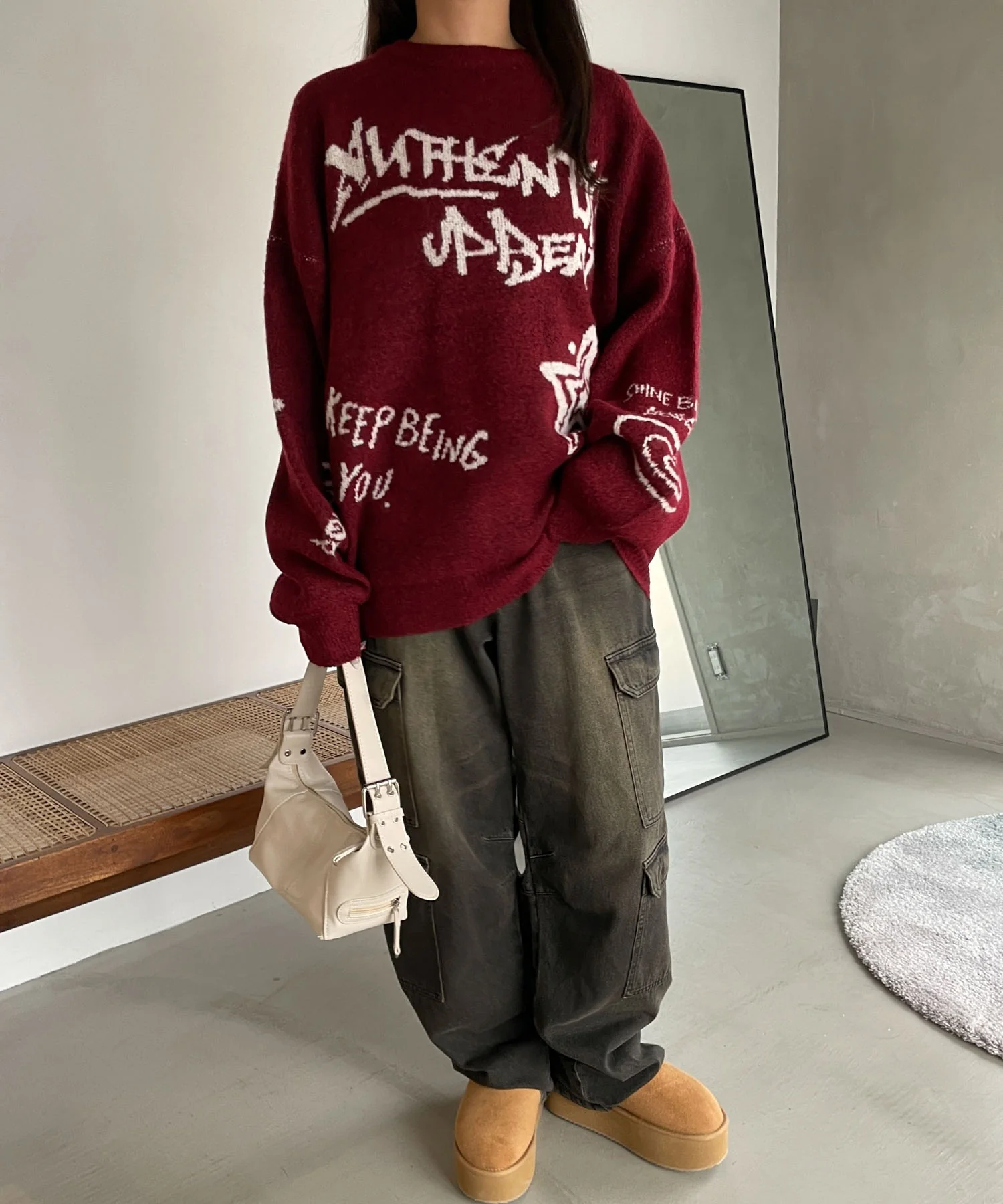 フラッフィーグラフィックBIGニットプルオーバー - Image 98