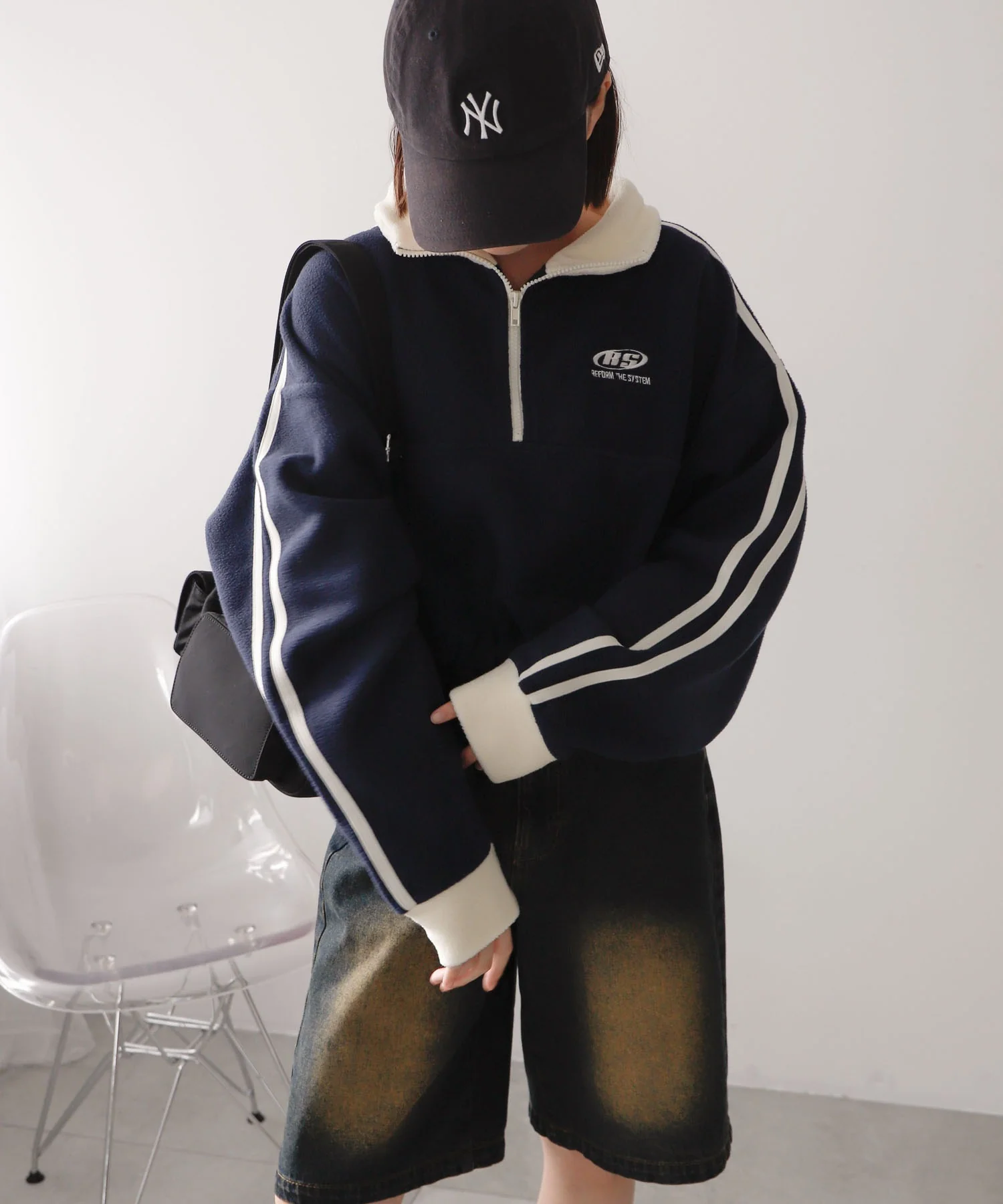 ハーフジップフリースショートプルオーバー - Image 12