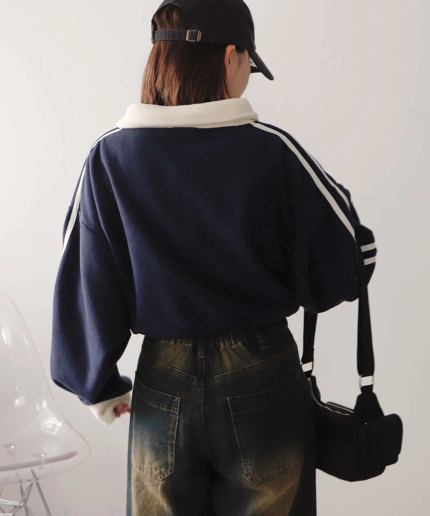 ハーフジップフリースショートプルオーバー - Image 13