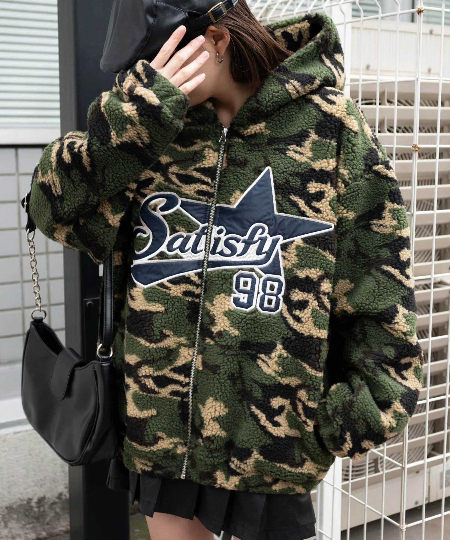 迷彩ロゴボアパーカー - Image 5