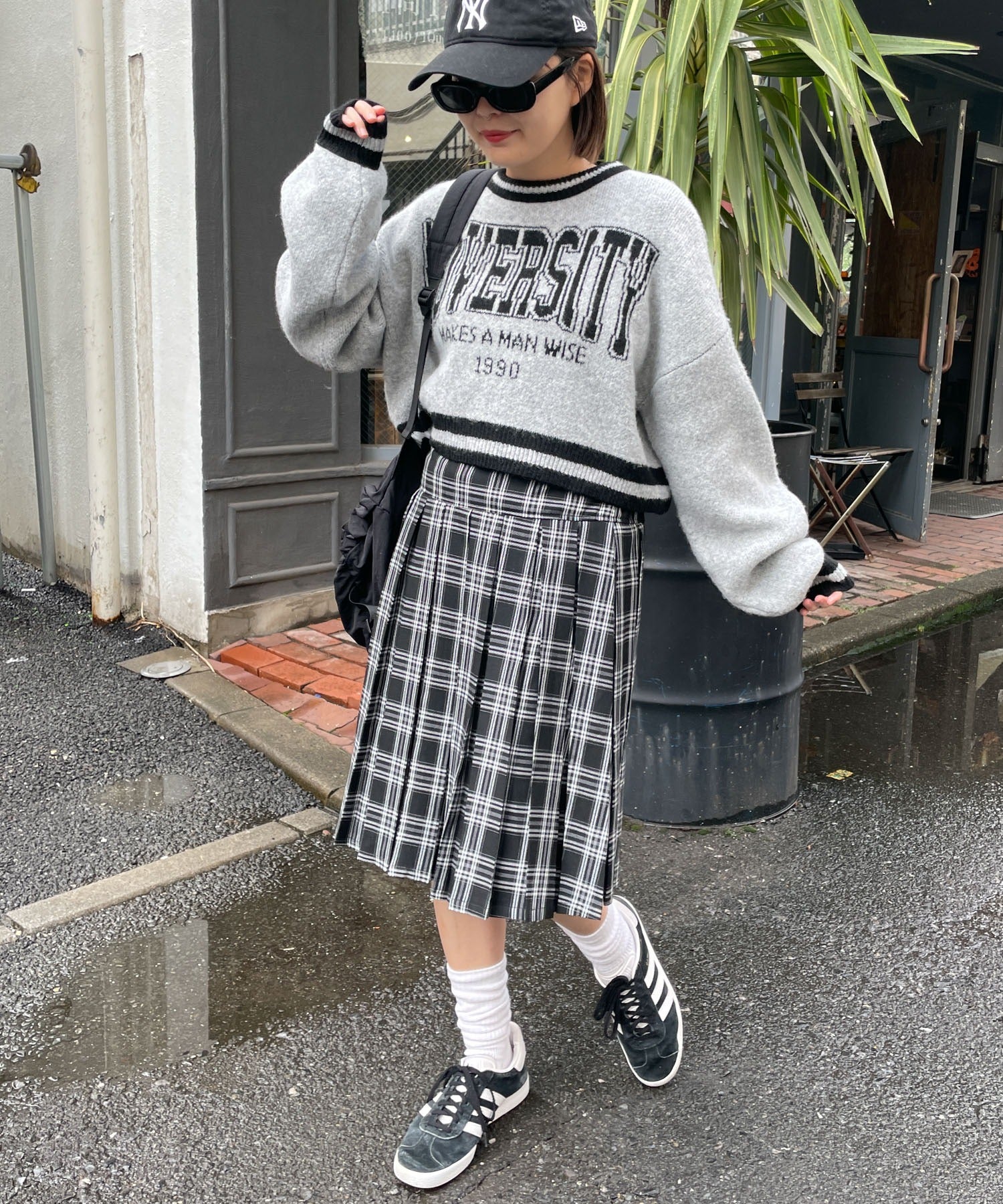 ラインリブフラッフィーショートニット - Image 19