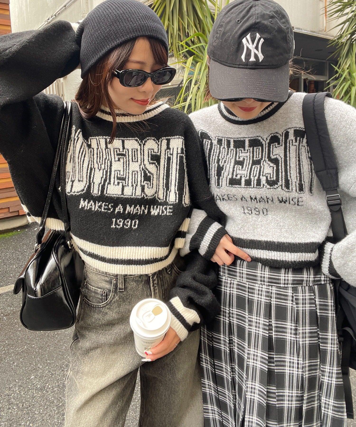 ラインリブフラッフィーショートニット - Image 5