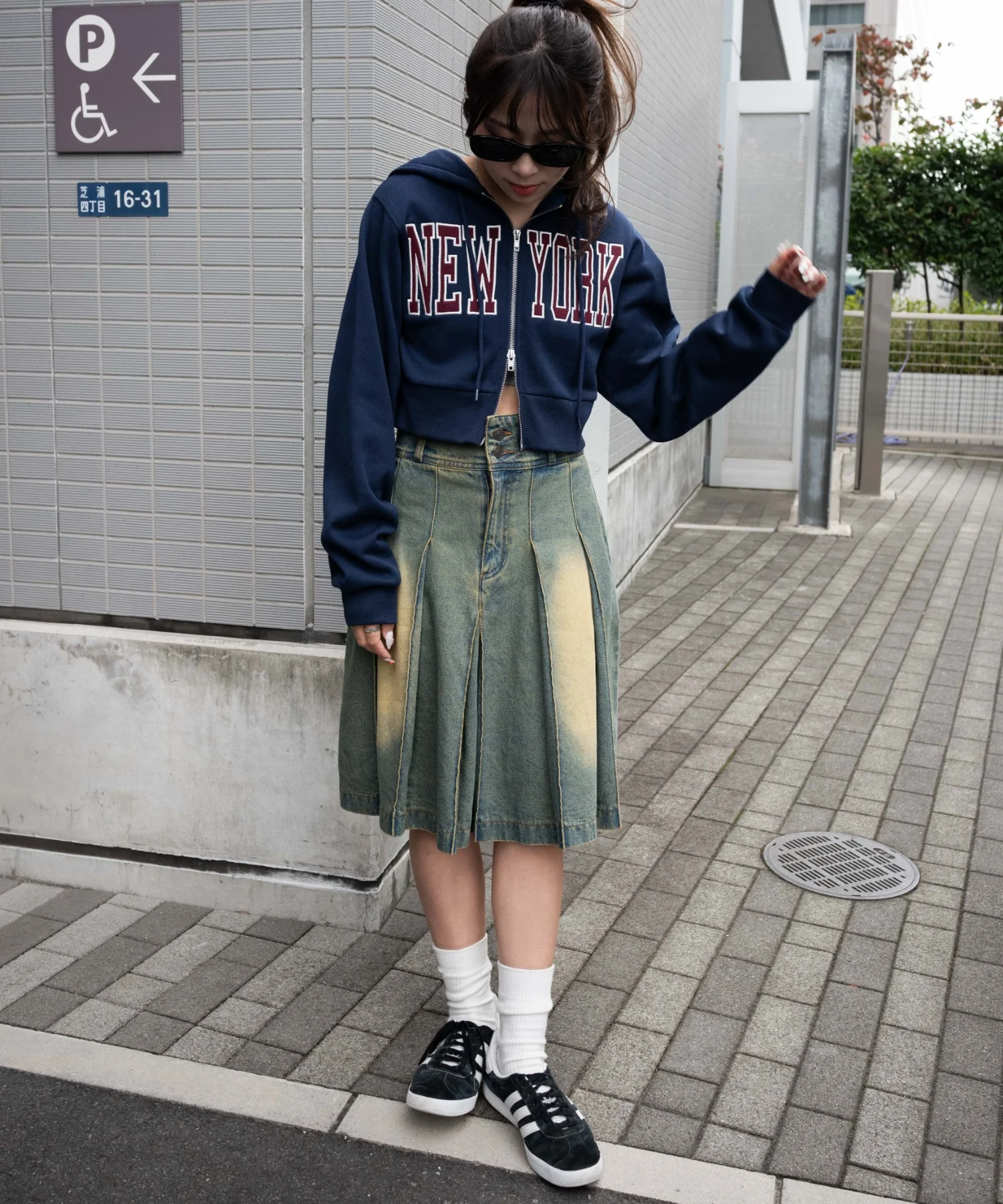NEWYORK裏起毛ZIPパーカー - Image 8