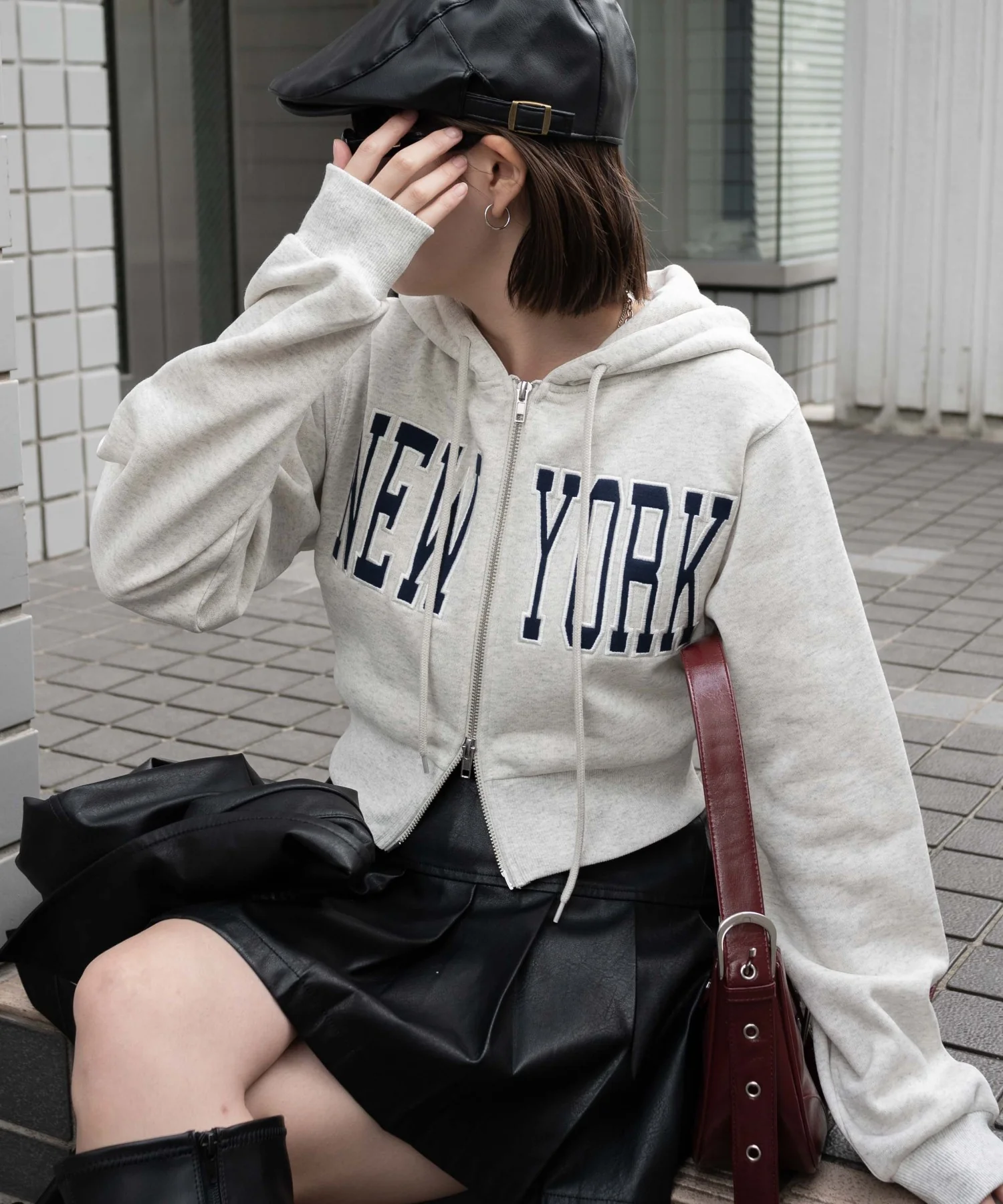 NEWYORK裏起毛ZIPパーカー - Image 9