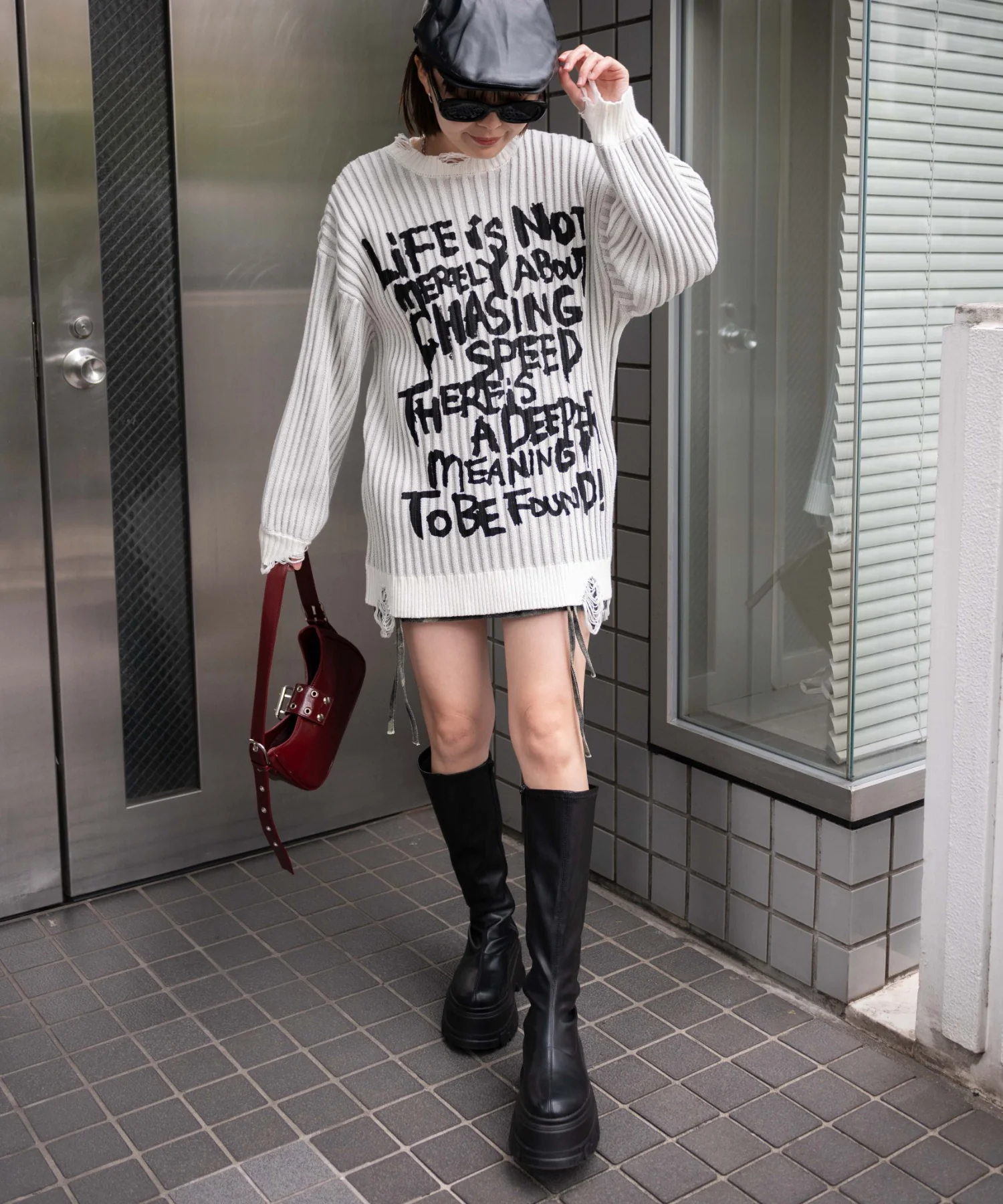 クラッシュリブBIGニットプルオーバー - Image 3