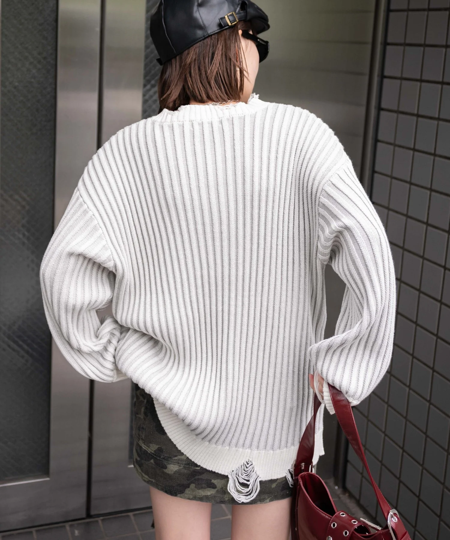 クラッシュリブBIGニットプルオーバー - Image 8