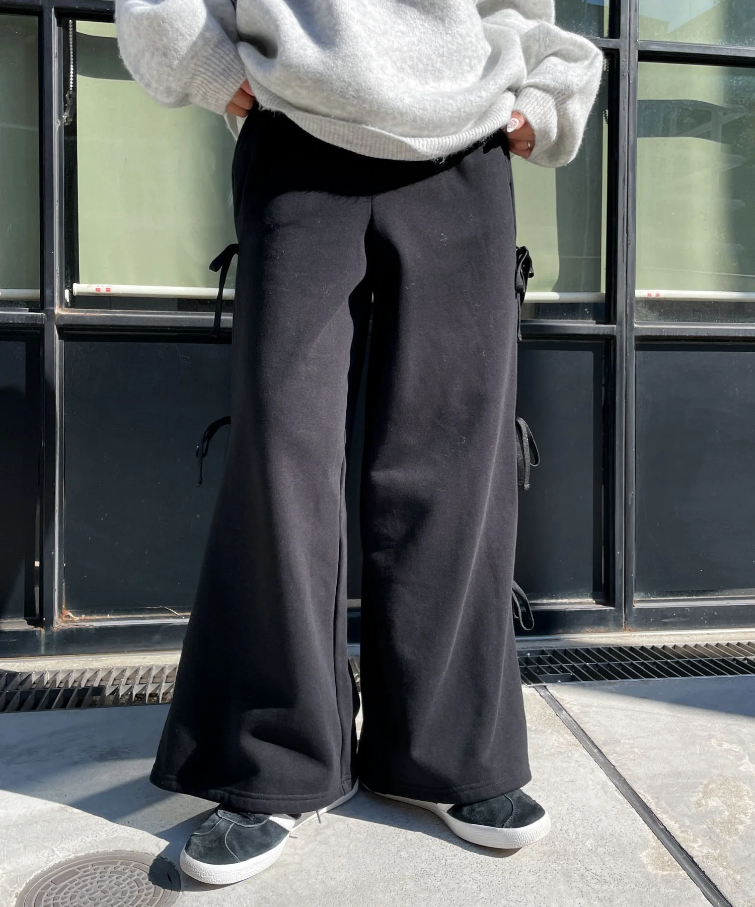 裏起毛サイドリボンスウェットパンツ - Image 10