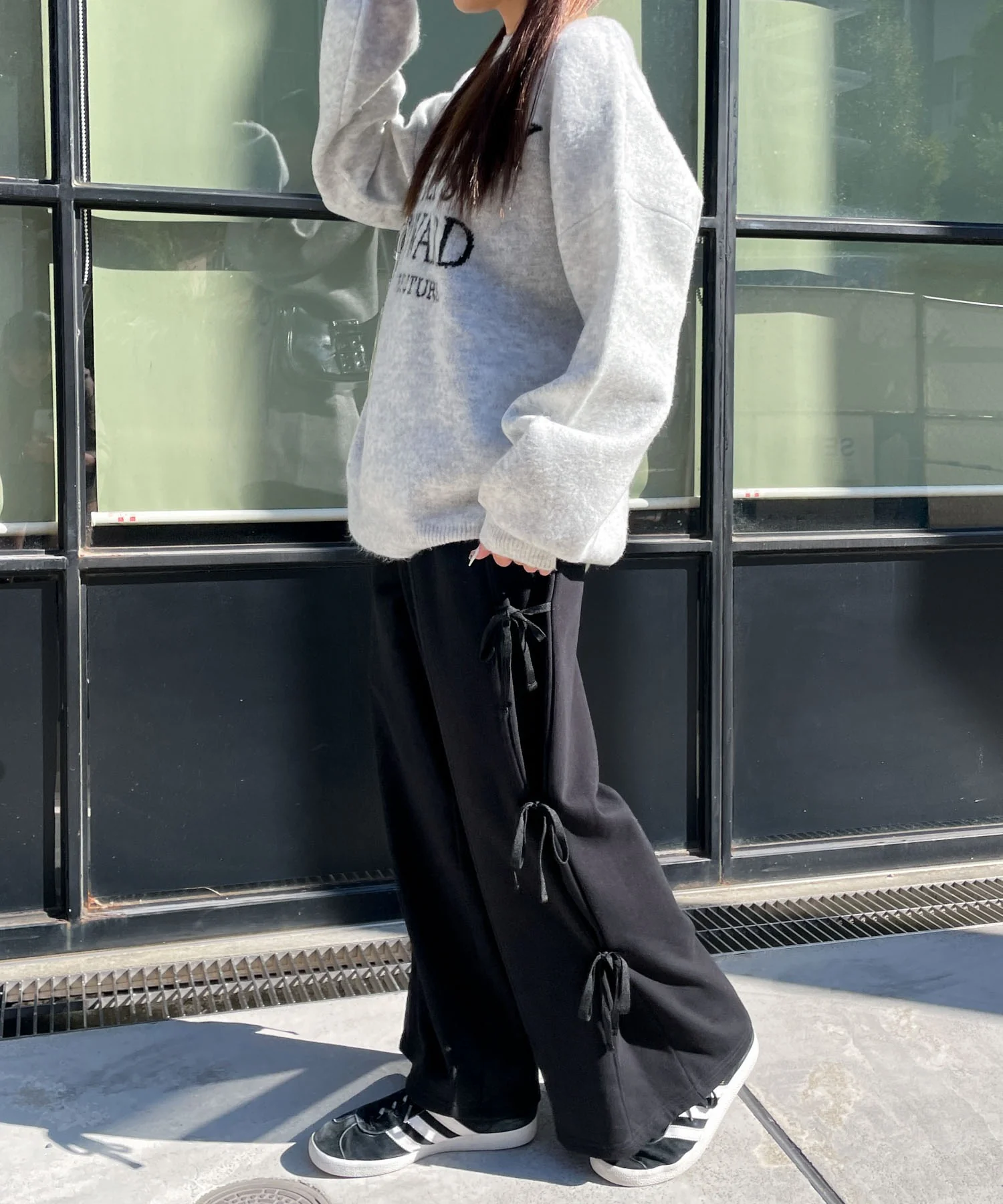 裏起毛サイドリボンスウェットパンツ - Image 13