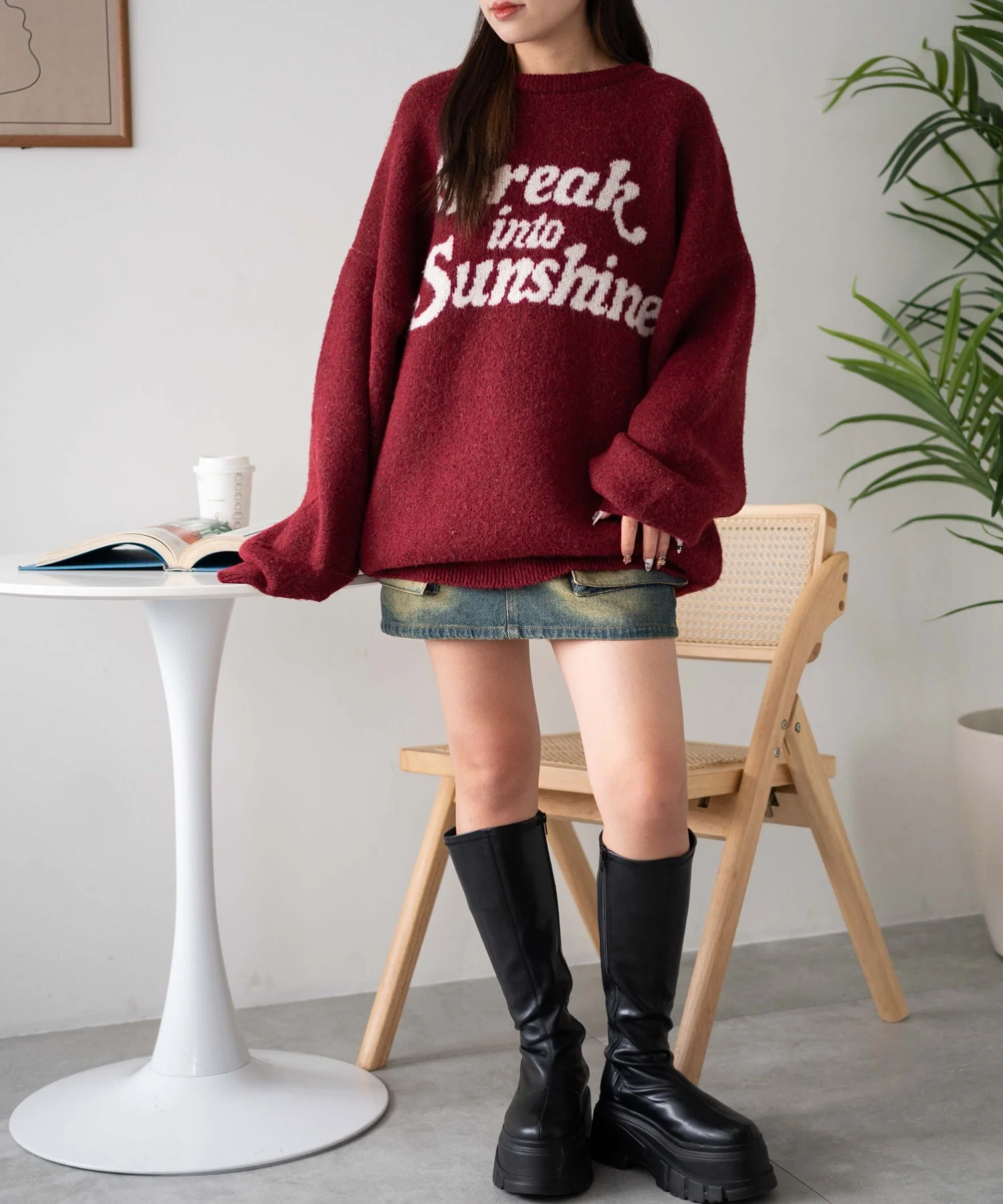 ロゴジャガードフラッフィーニット - Image 5