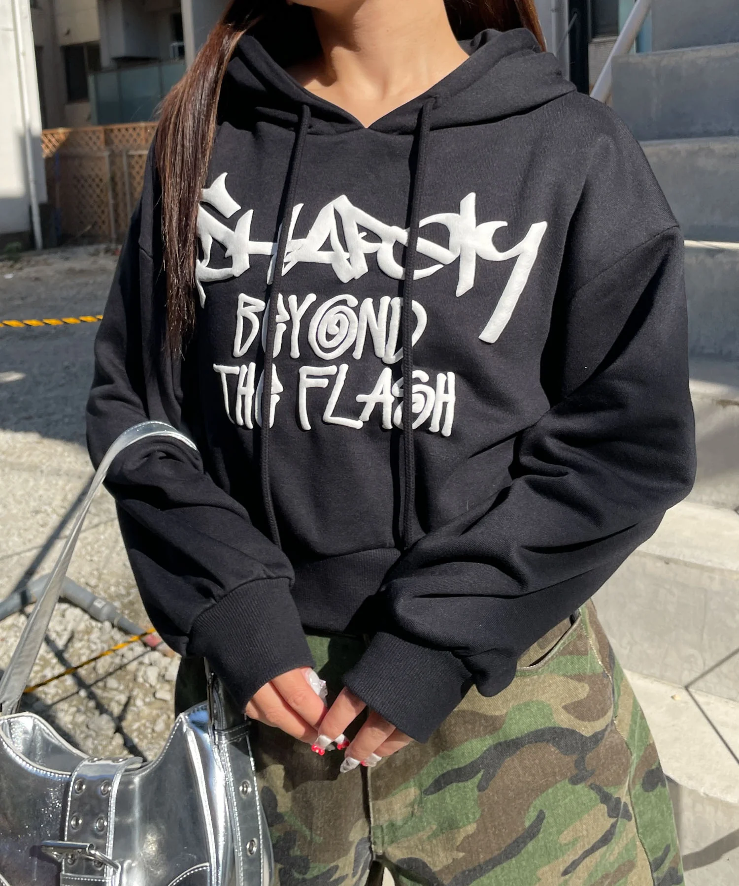 ハンドライティングショートパーカー - Image 7