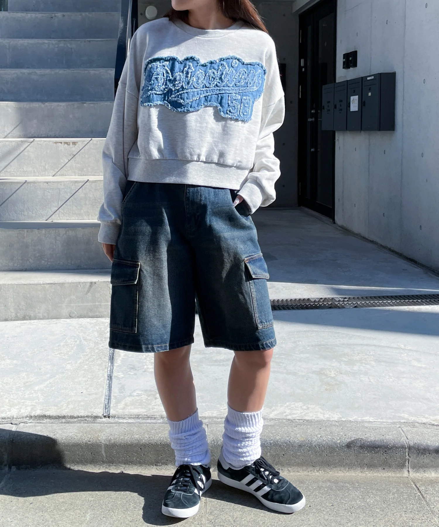 デニムワッペンプルオーバー - Image 4