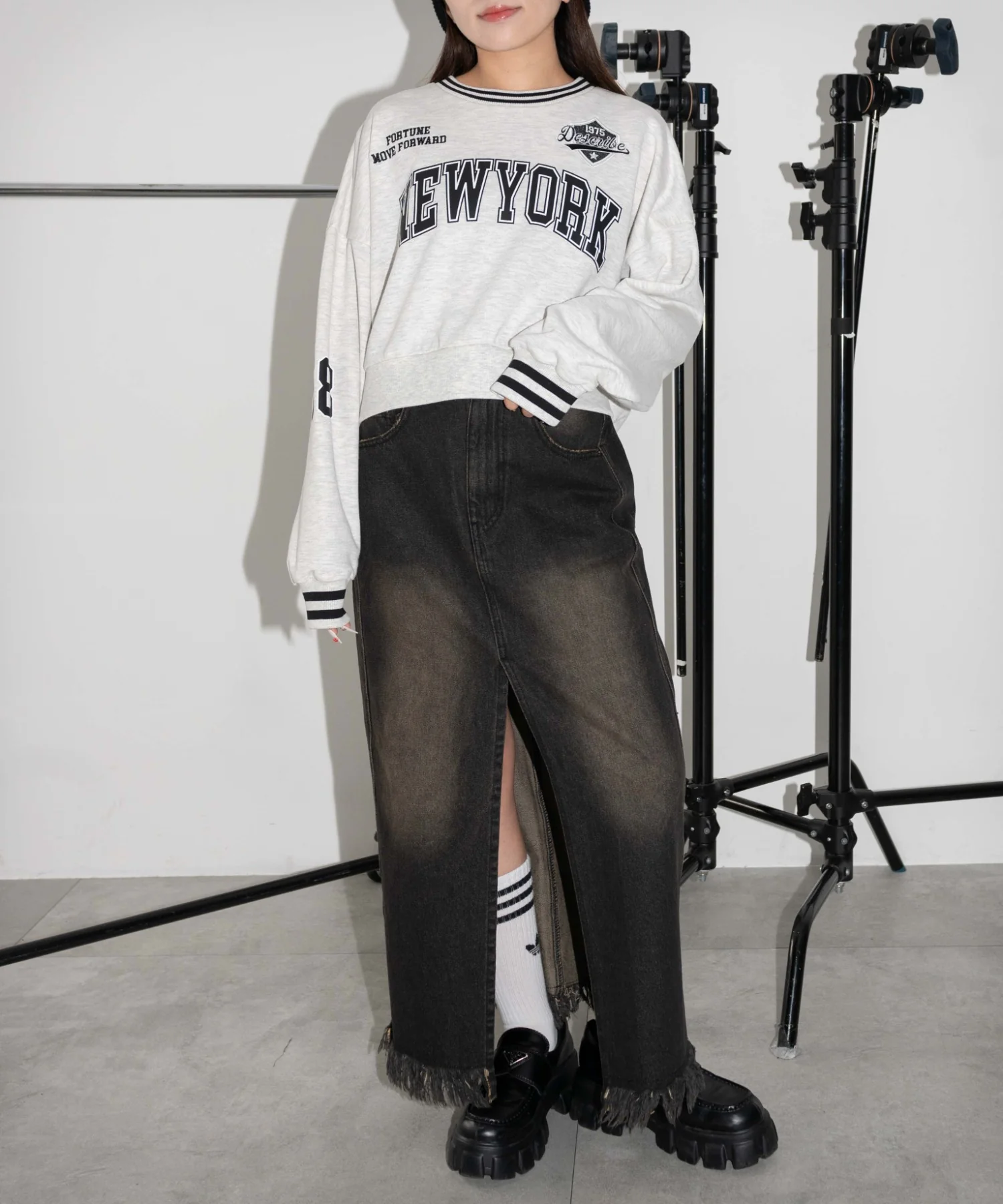 NEWYORKラインリブスウェット - Image 9