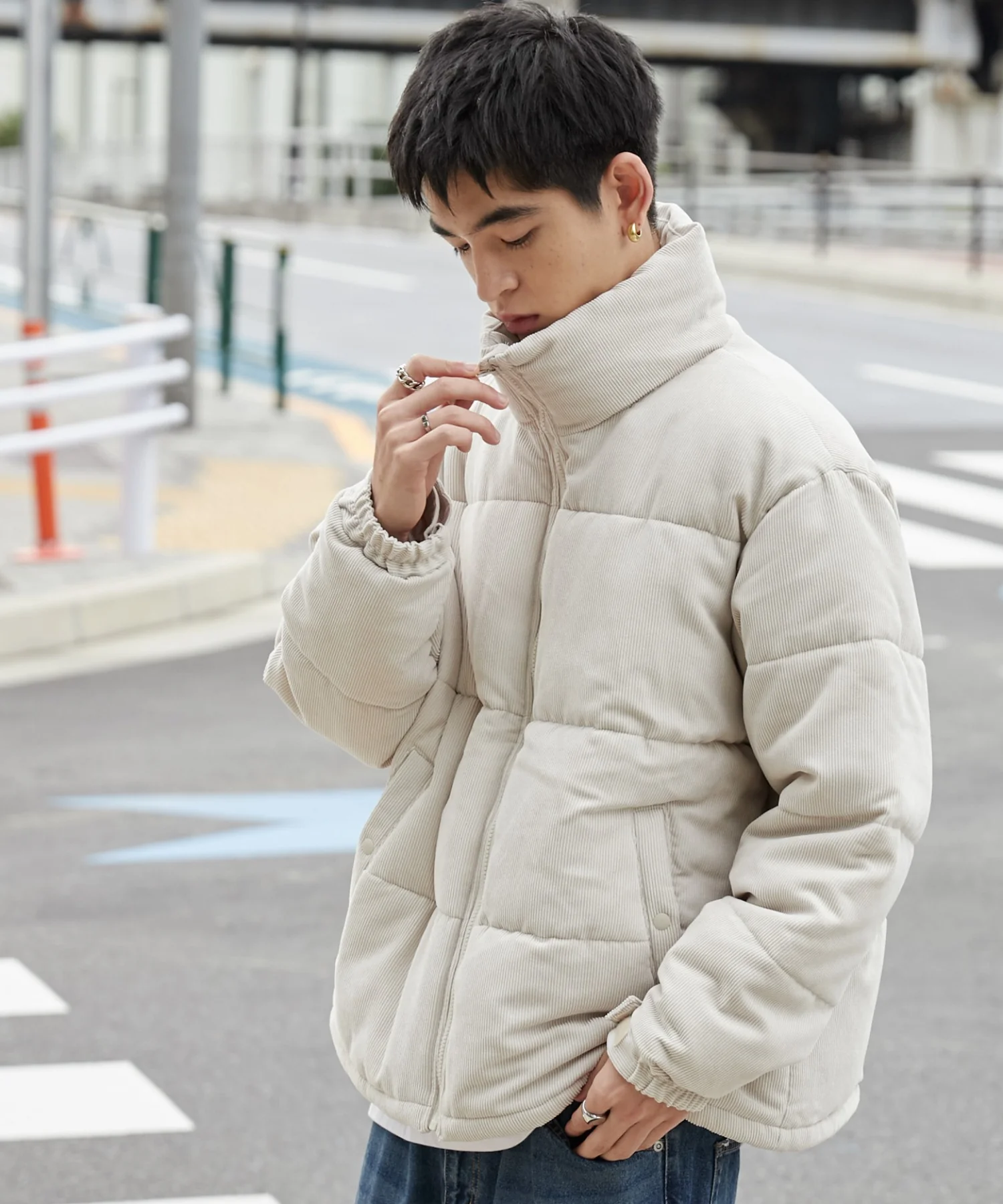 コーデュロイパディングブルゾン - Image 11