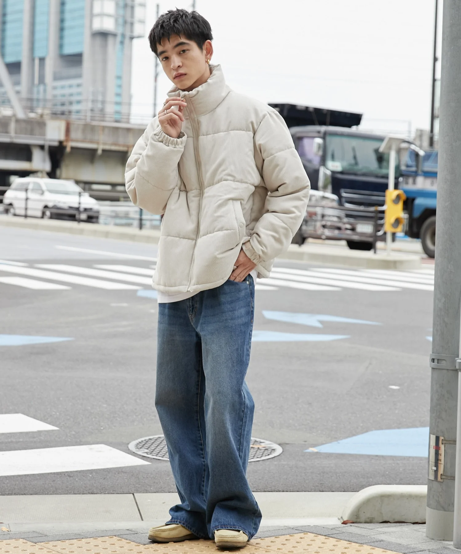コーデュロイパディングブルゾン - Image 3