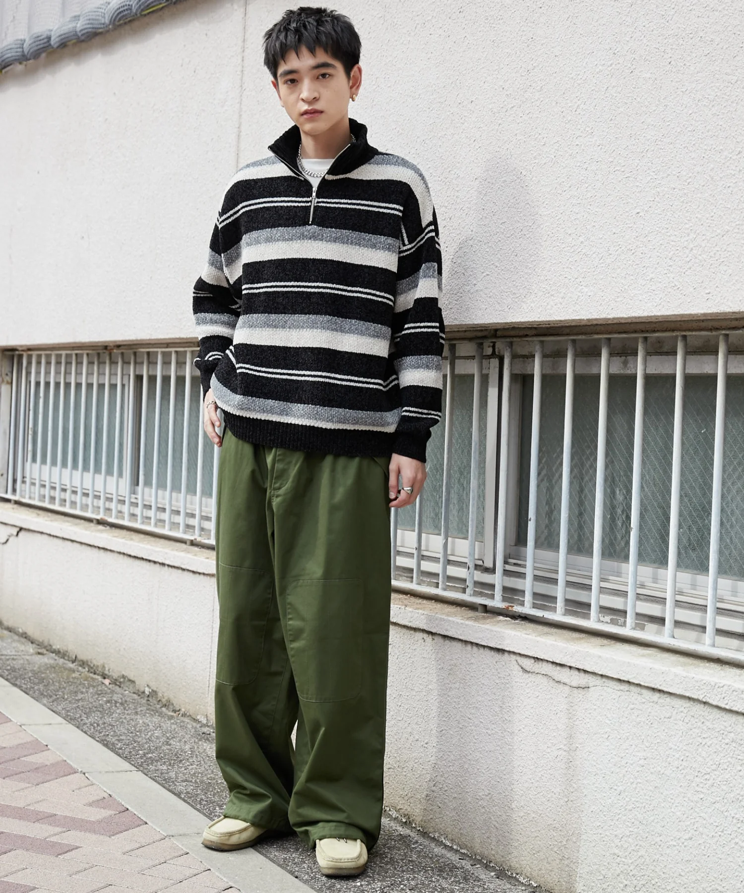ベロアモールハーフジッププルオーバー - Image 14