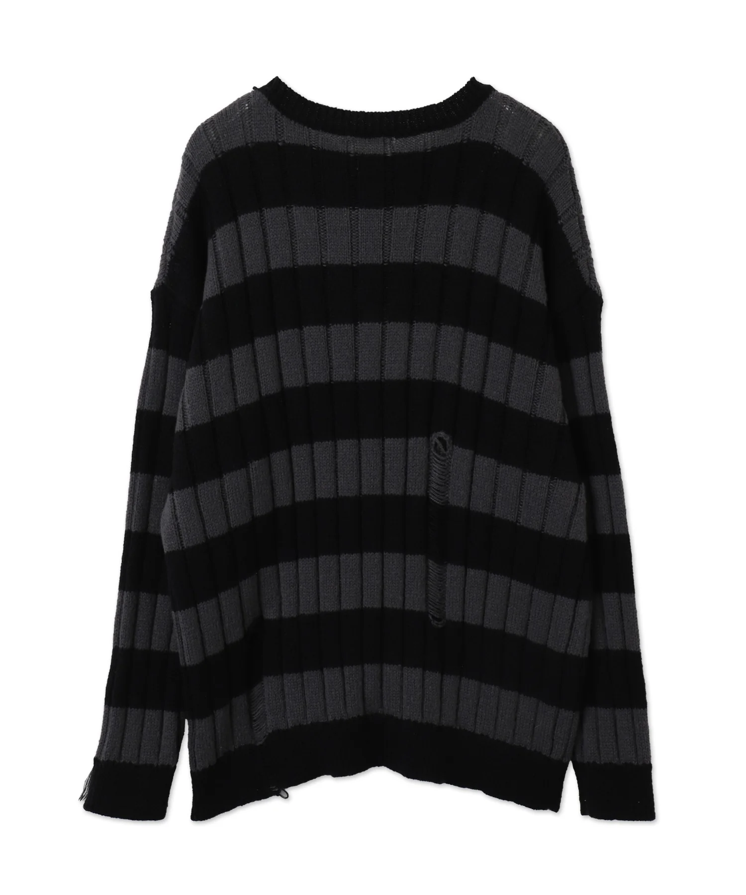 ボーダーワイドリブダメージニット - Image 19