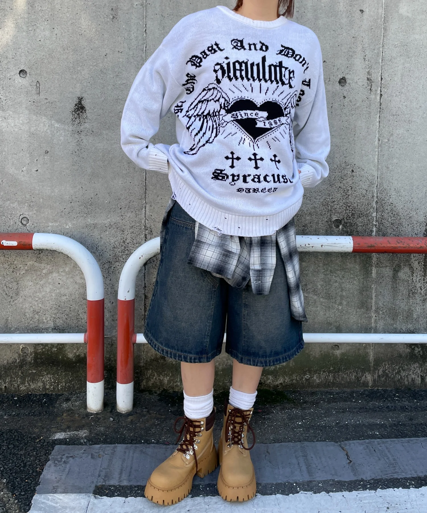ウイングハートダメージニット - Image 14